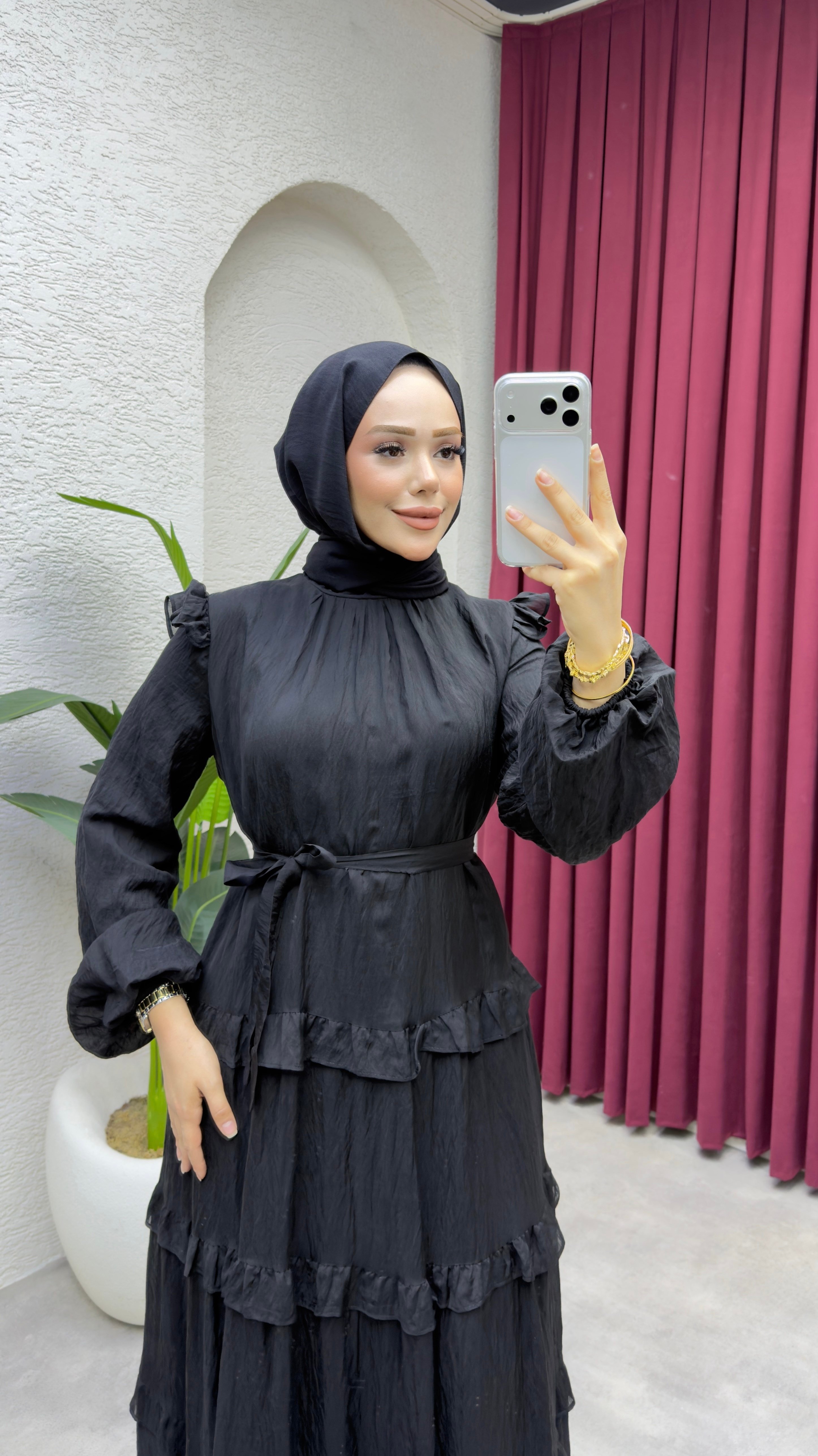 Firuze Salaş Elbise 1023 Siyah