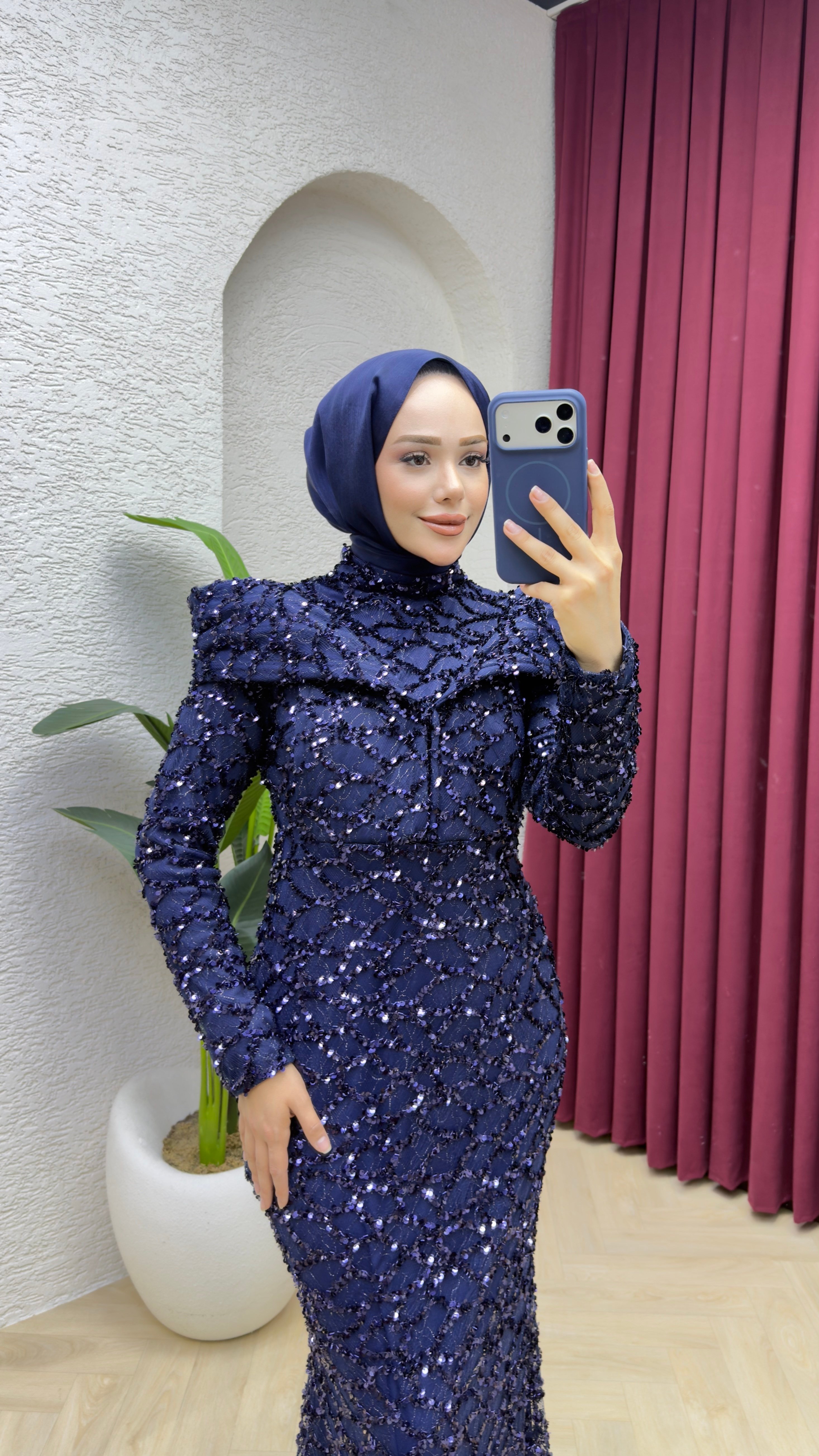 Hanzade Tasarım Abiye 1038 Lacivert