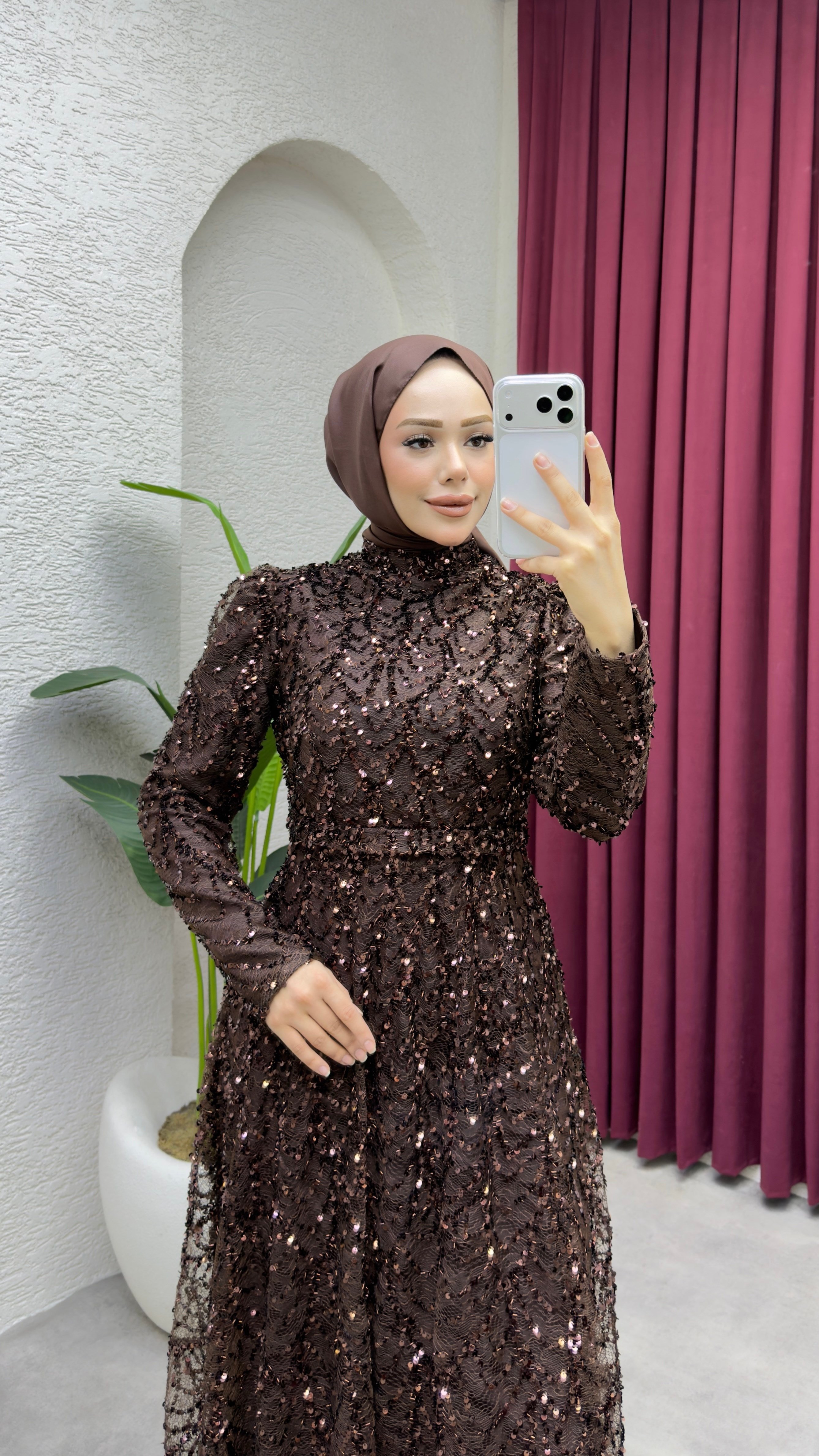 Hümeyra Abiye 1026 Kahverengi