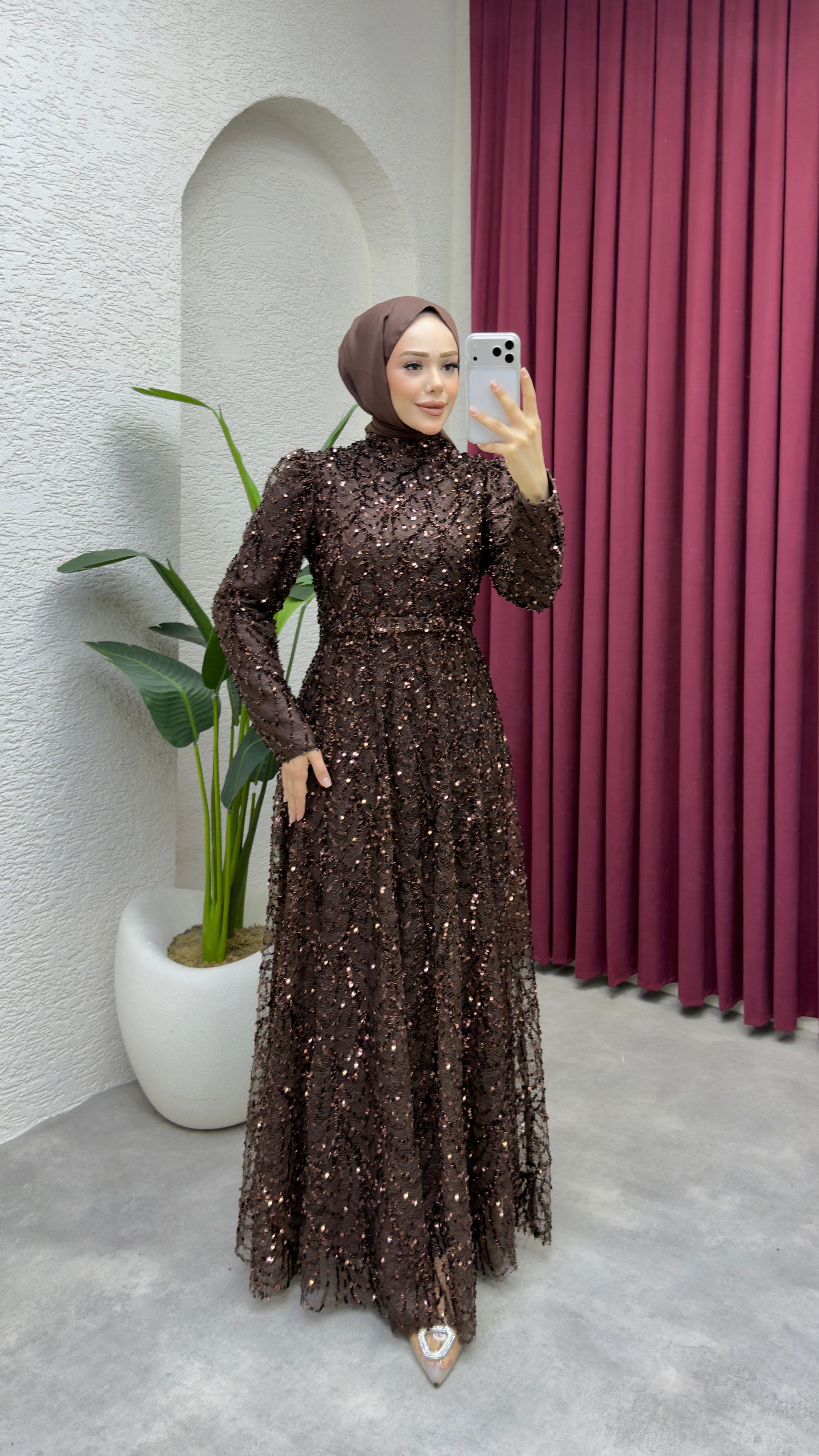 Hümeyra Abiye 1026 Kahverengi