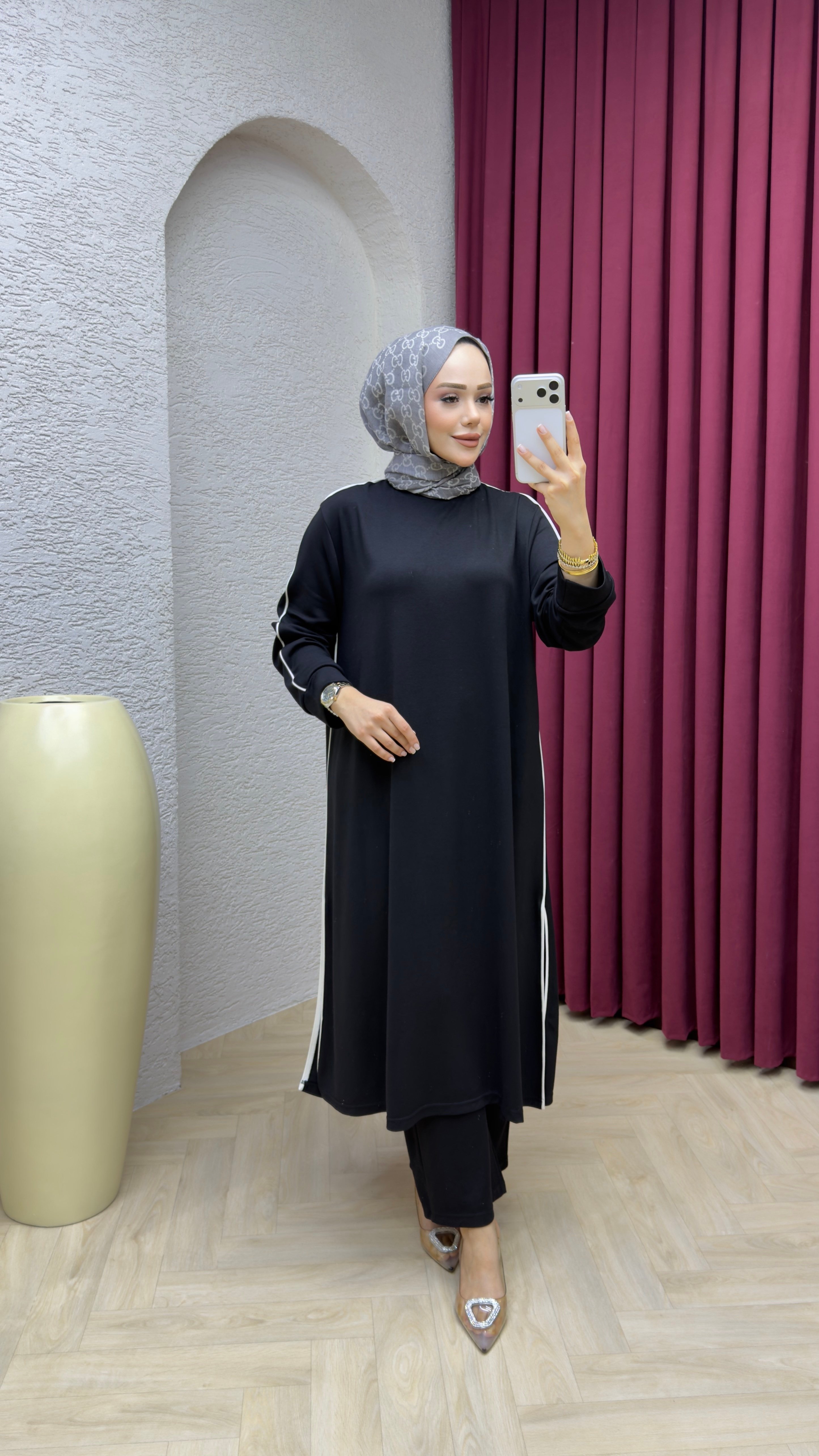 Merve Pantolonlu Takım 2723 Antrasit