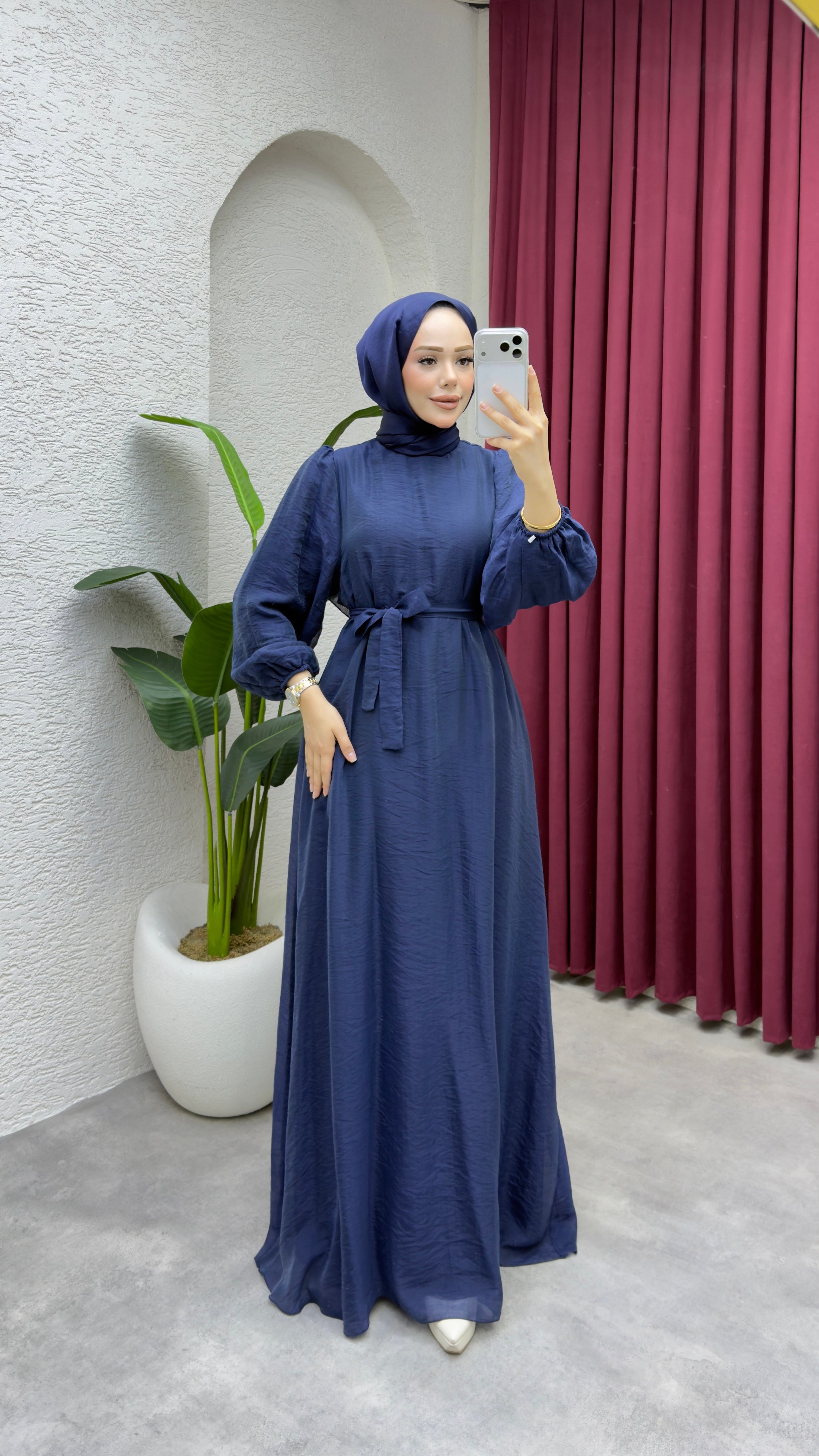 Selin Elbise 1025 Lacivert