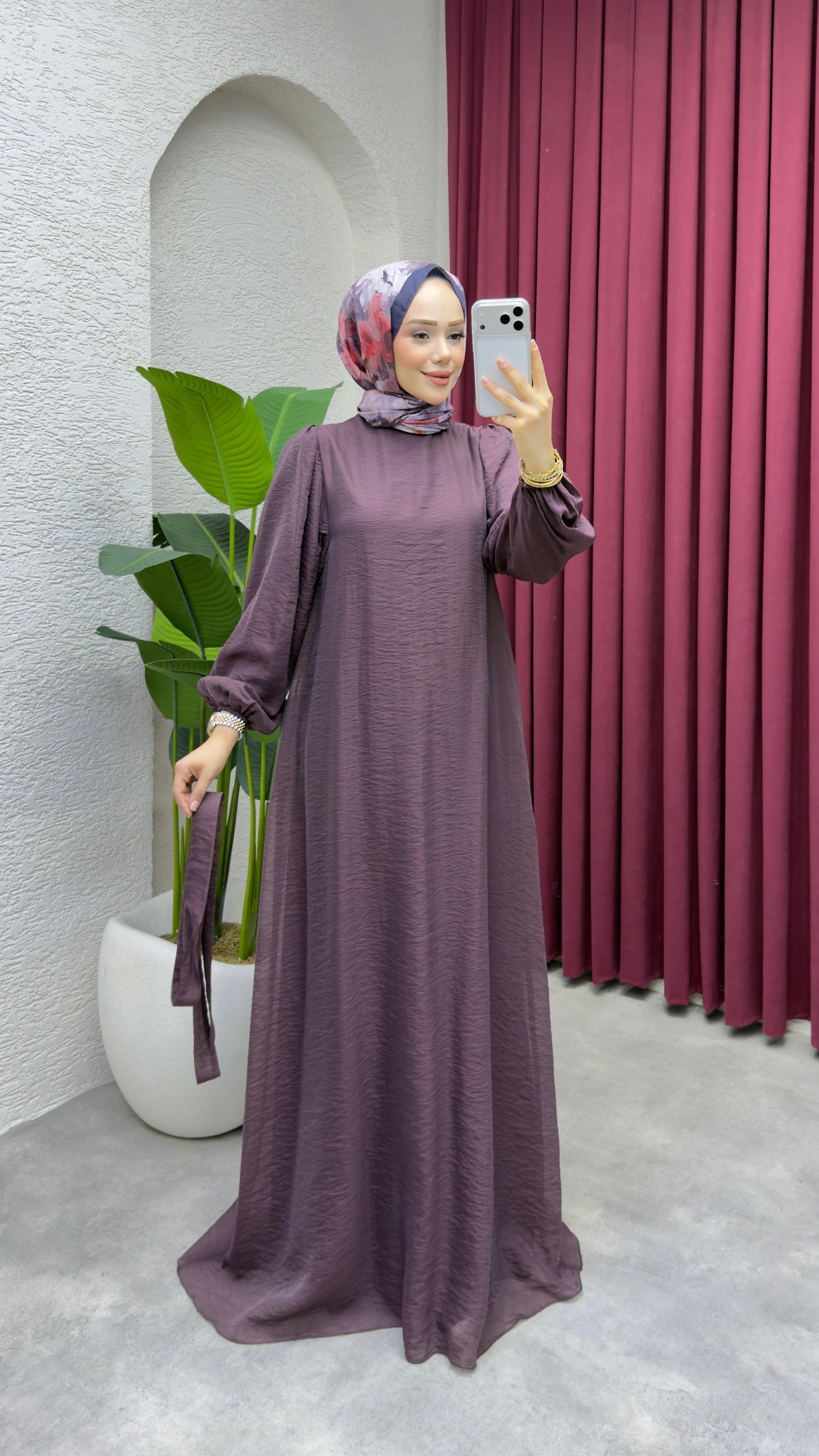 Selin Elbise 1025 Mürdüm