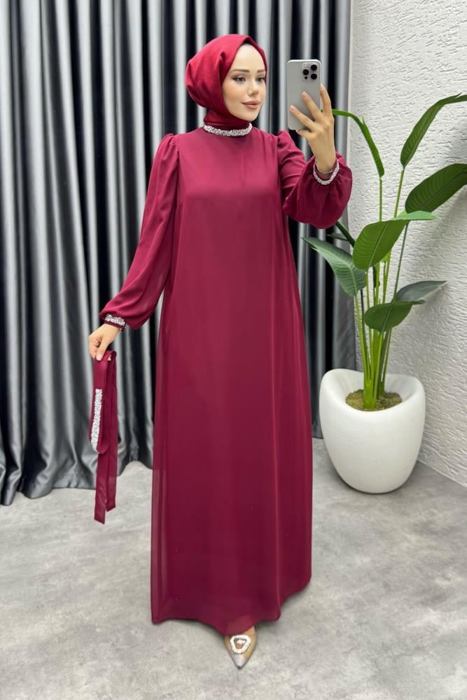 Seren Şifon Abiye | Bordo