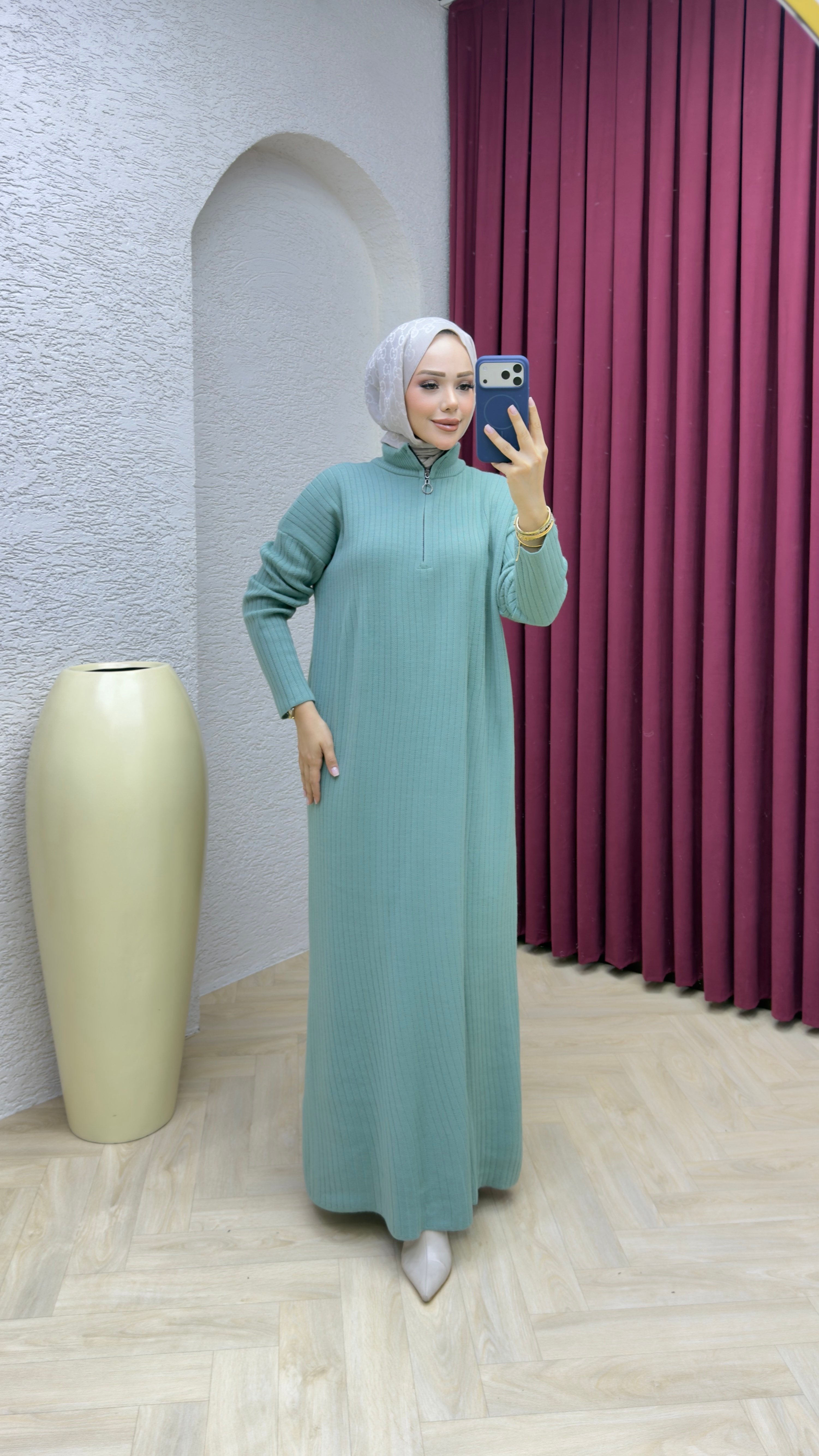 Yaren Elbise 3018 Mint Yeşili