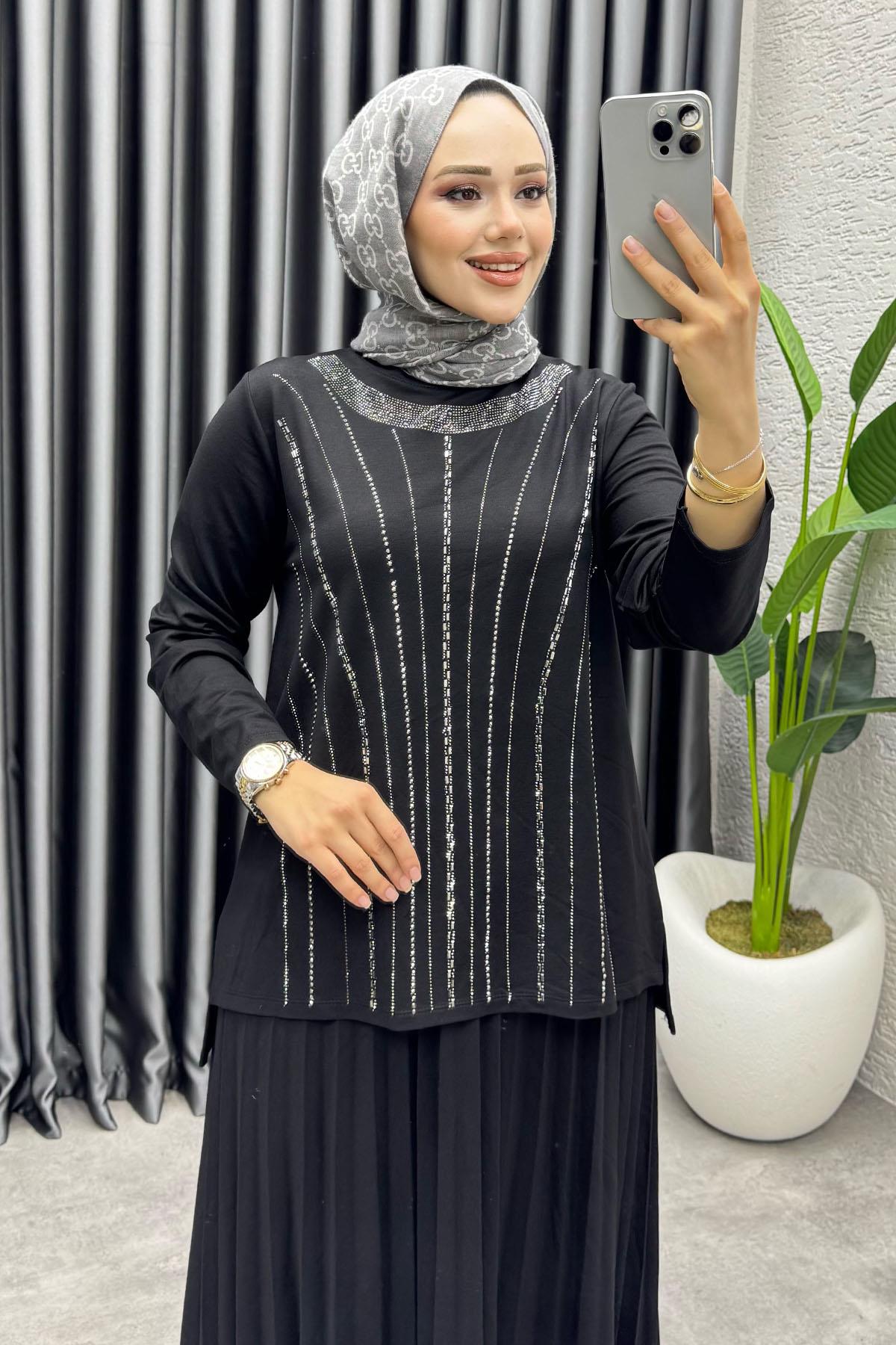 Zümra Etekli Takım | Siyah