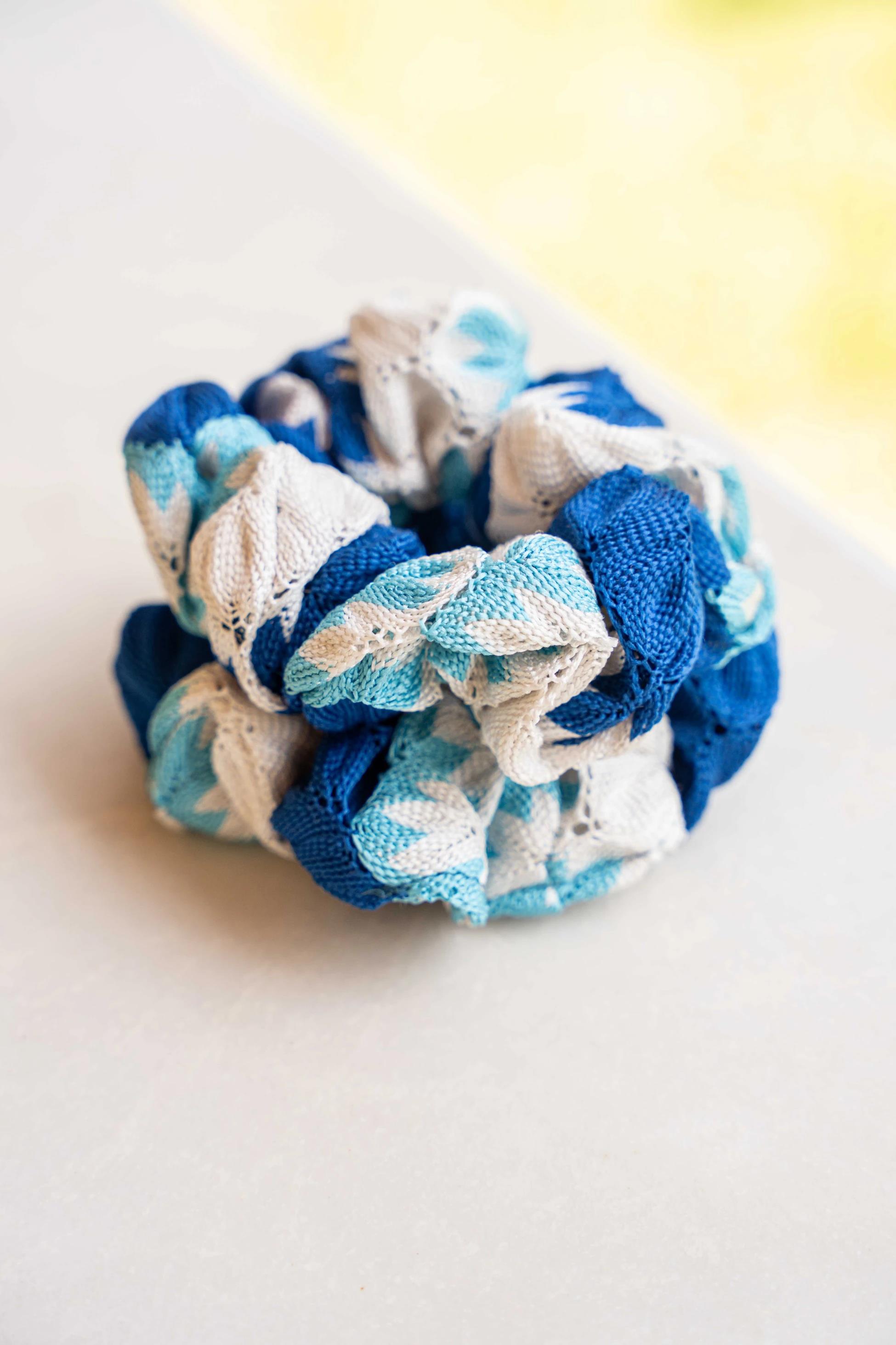 2’Lİ LASTİK TOKA (SCRUNCHIE) SETİ - PAMUK & KETEN LASTİK TOKA SETİ