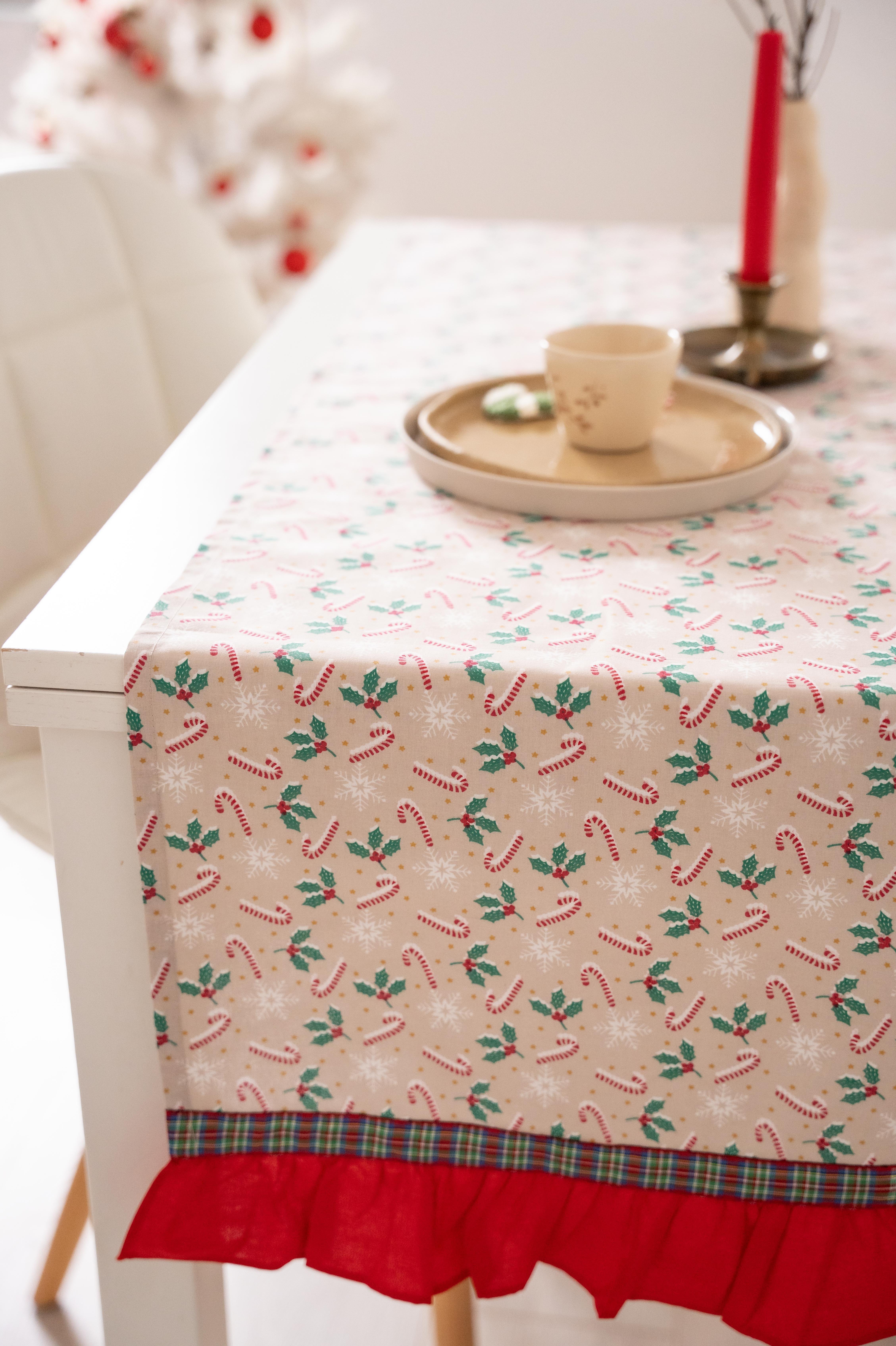 CANDY CANE YILBAŞI MASA RUNNER