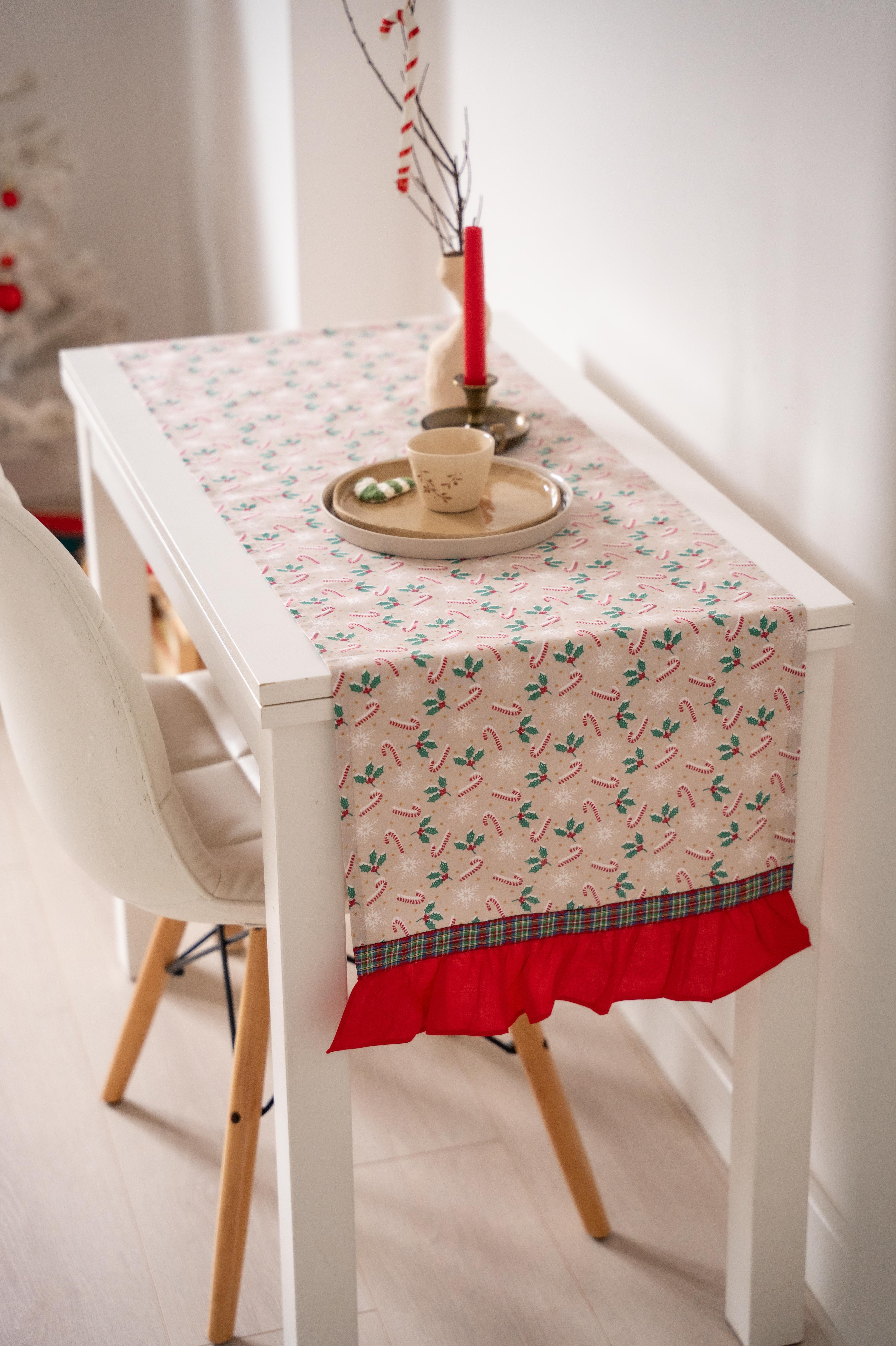 CANDY CANE YILBAŞI MASA RUNNER