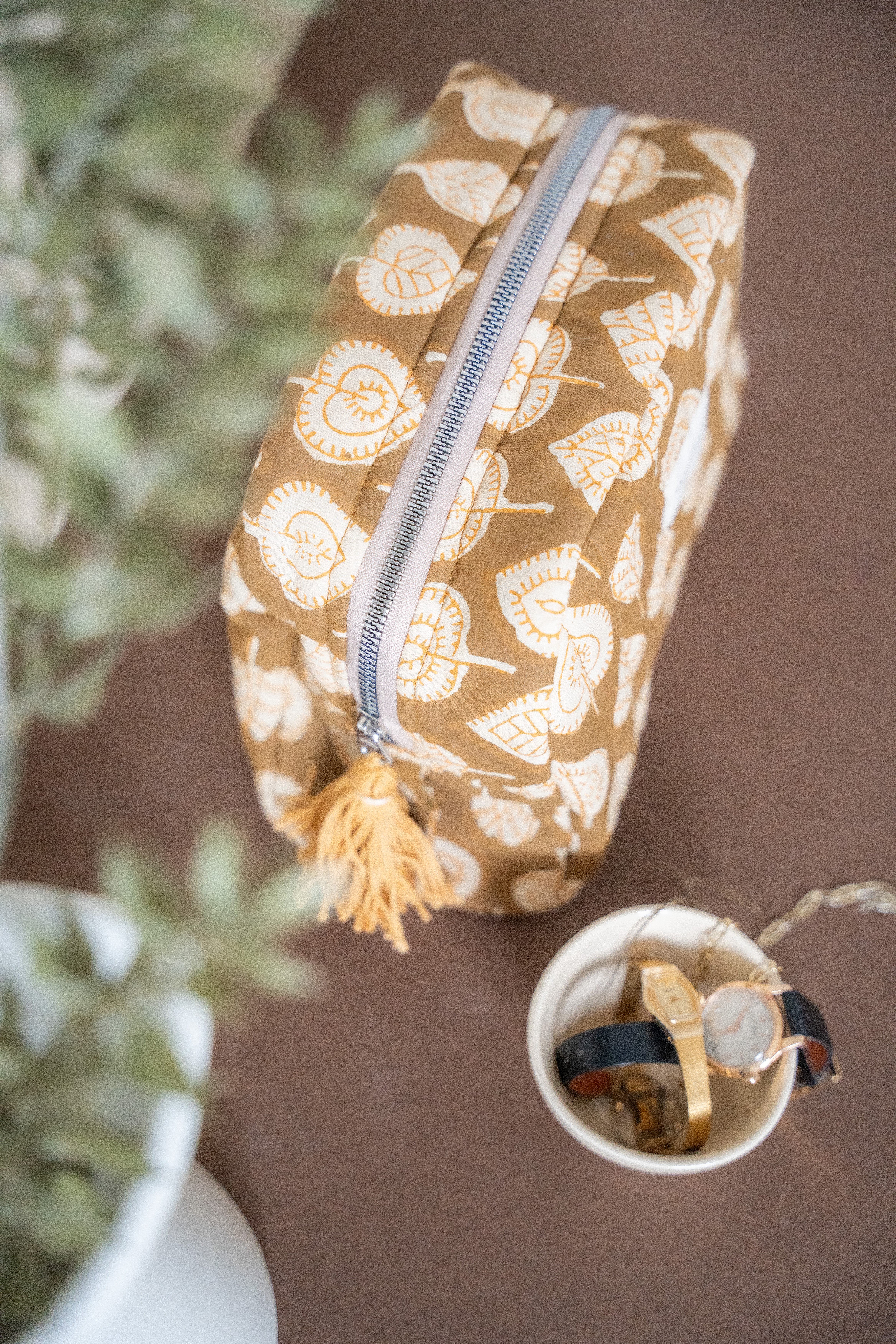 HAKİ & HARDAL  MAKYAJ ÇANTASI CLUTCH