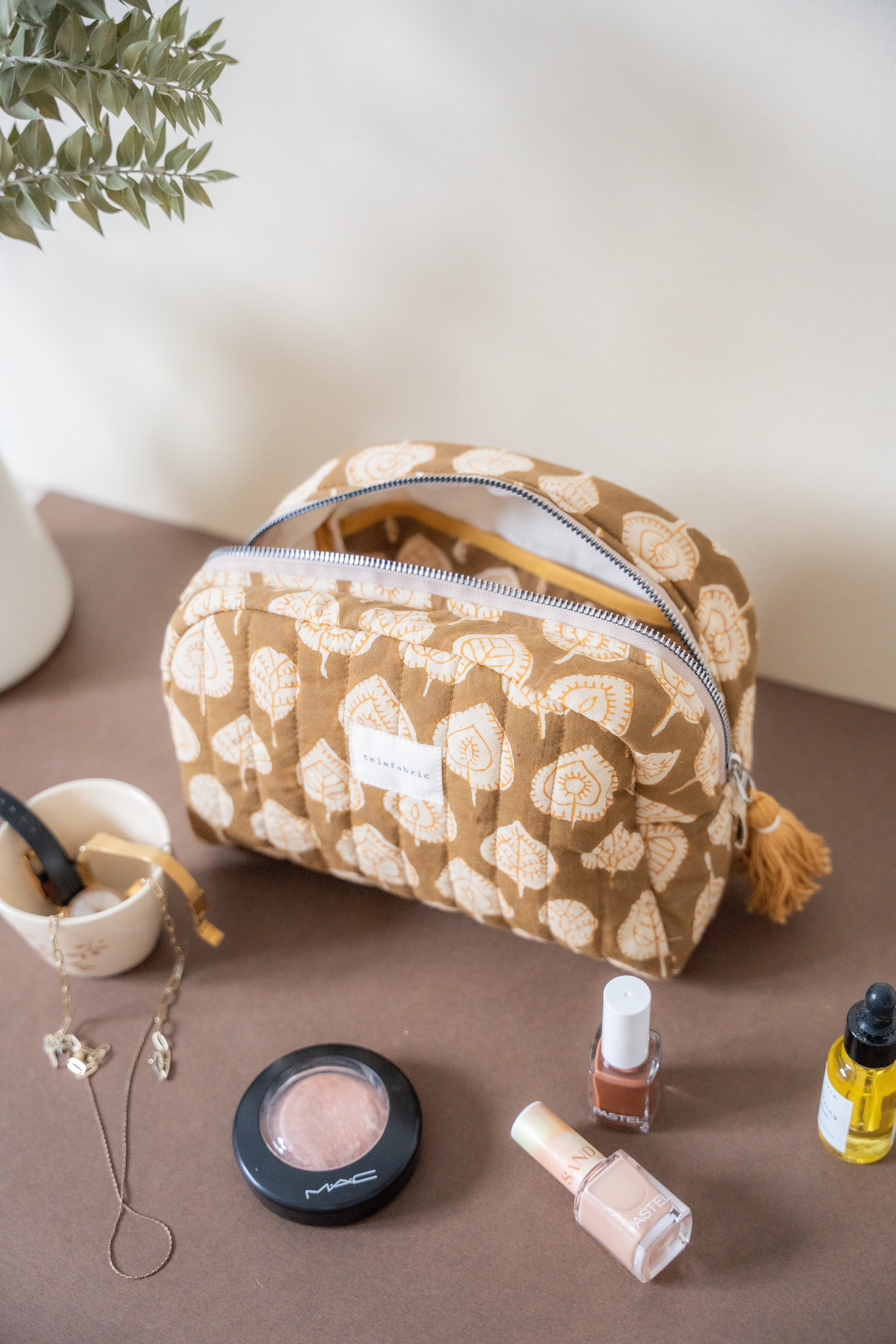 HAKİ & HARDAL  MAKYAJ ÇANTASI CLUTCH