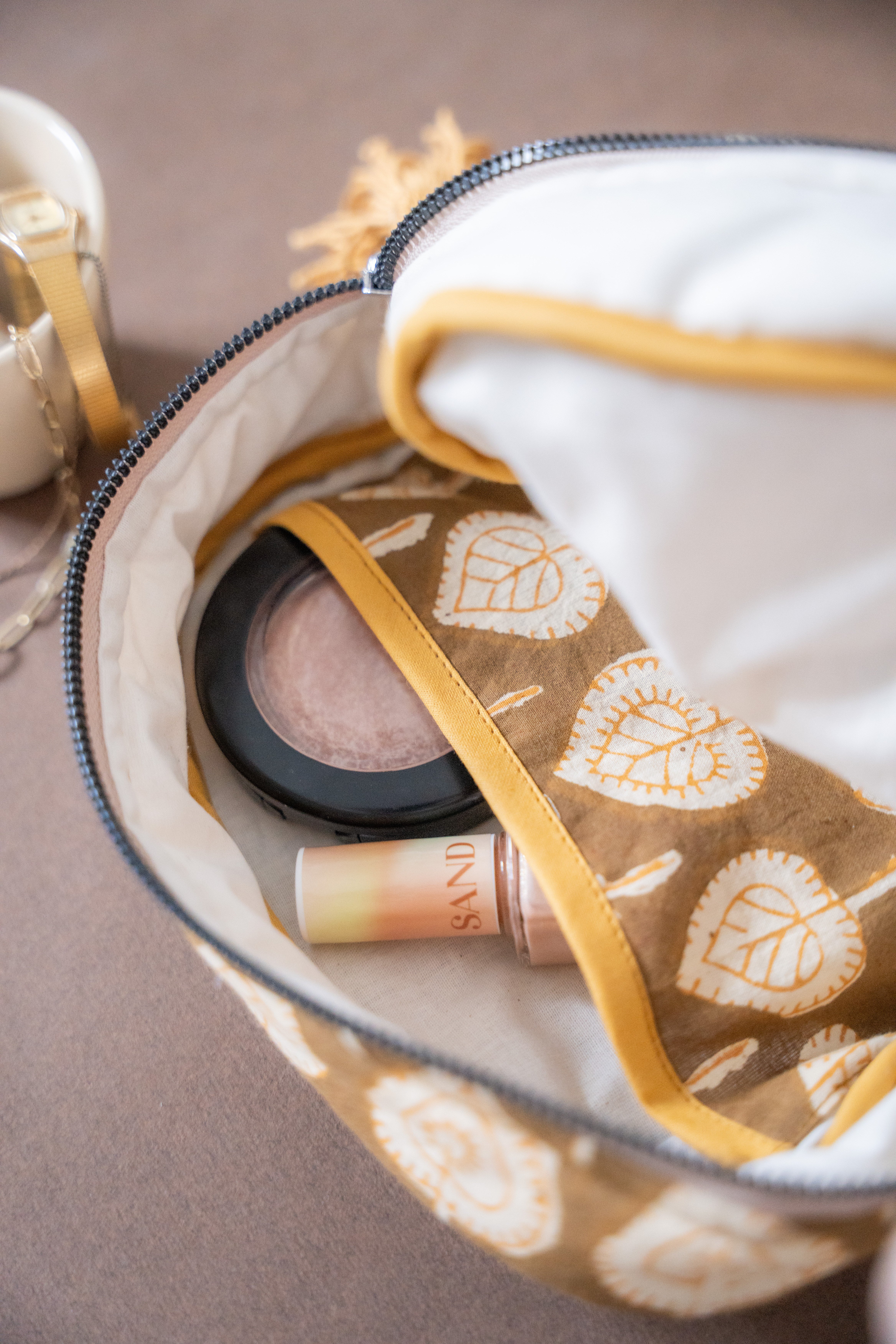 HAKİ & HARDAL  MAKYAJ ÇANTASI CLUTCH