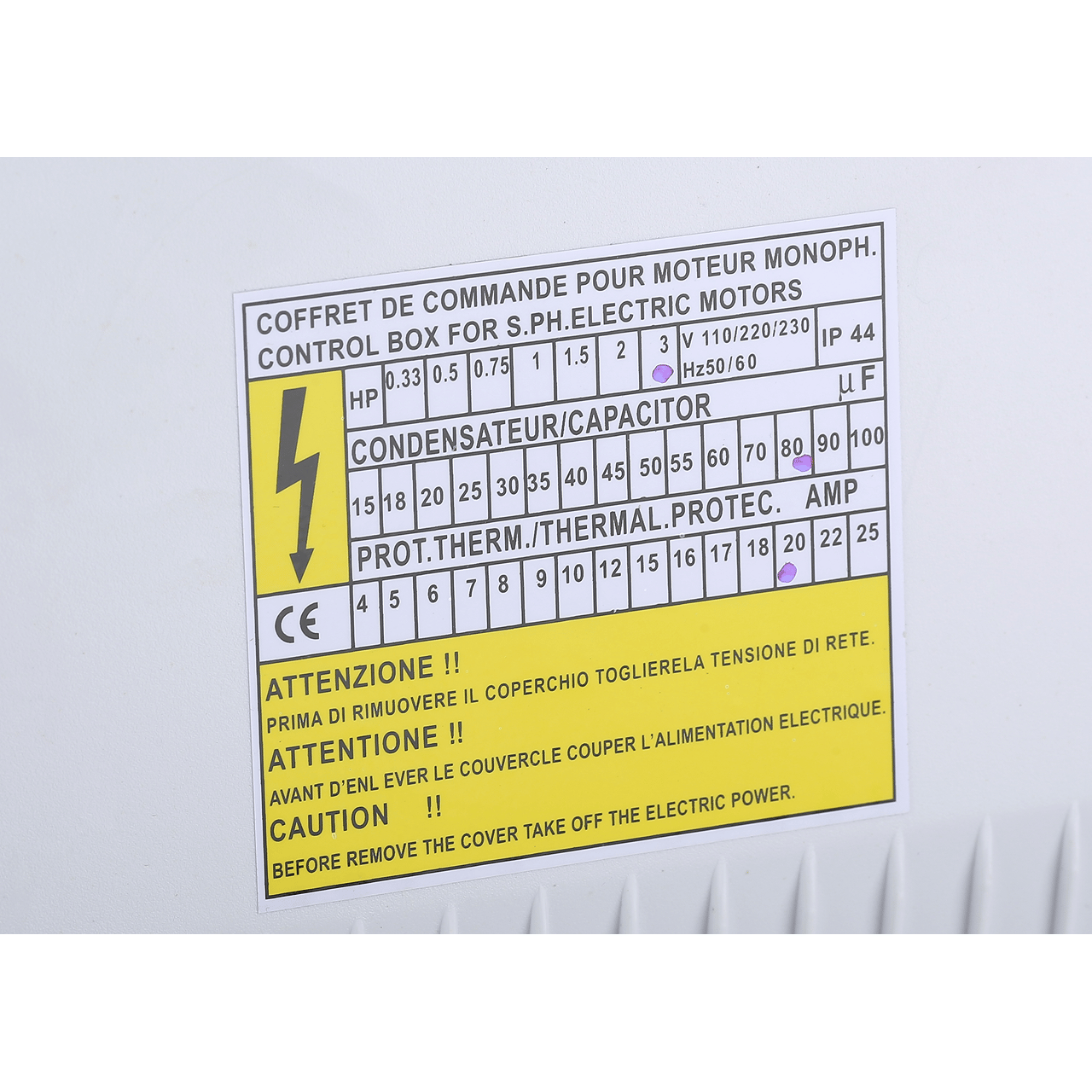 1 Hp 220v Basit Pano