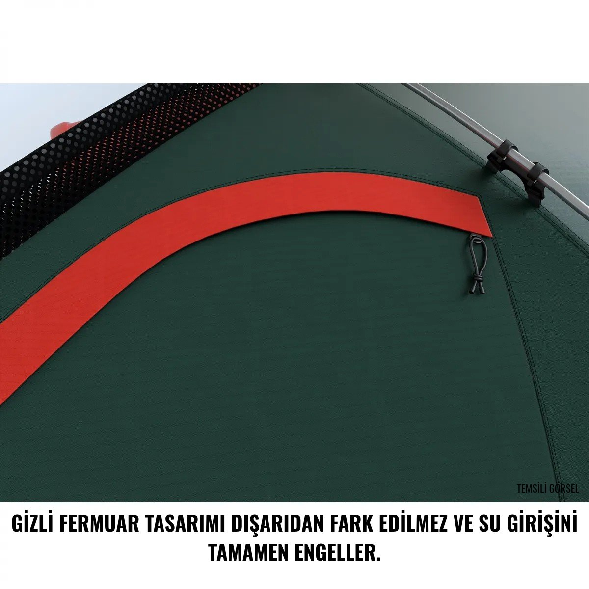 HUSKY Felen 2-3 Kişilik Çadır (Kırmızı)