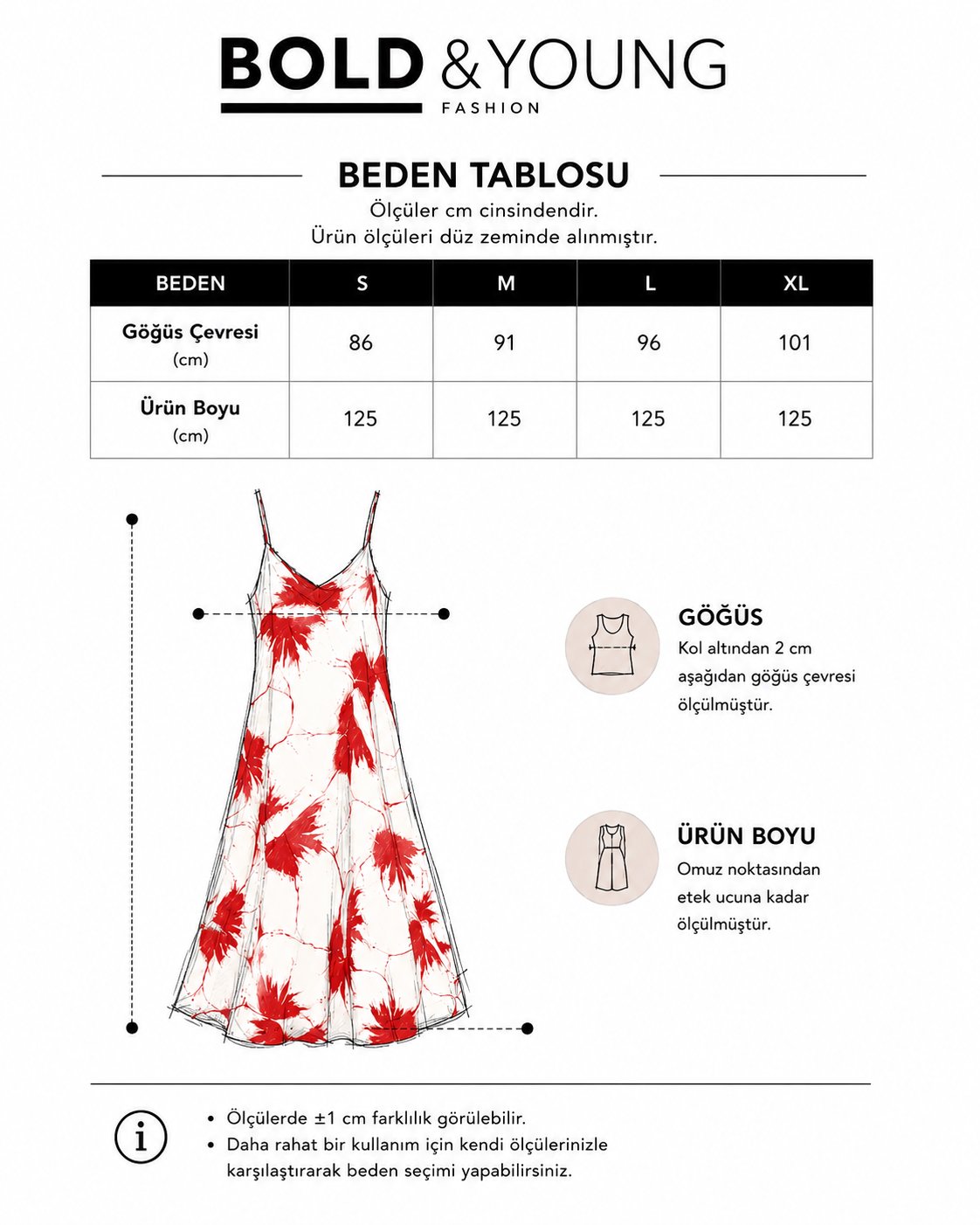 Bold & Young Kadın Pastel Desenli Askılı Viskon Elbise