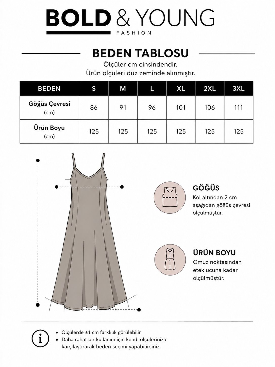 Bold & Young Vizon Modal Kumaş Askılı Elbise