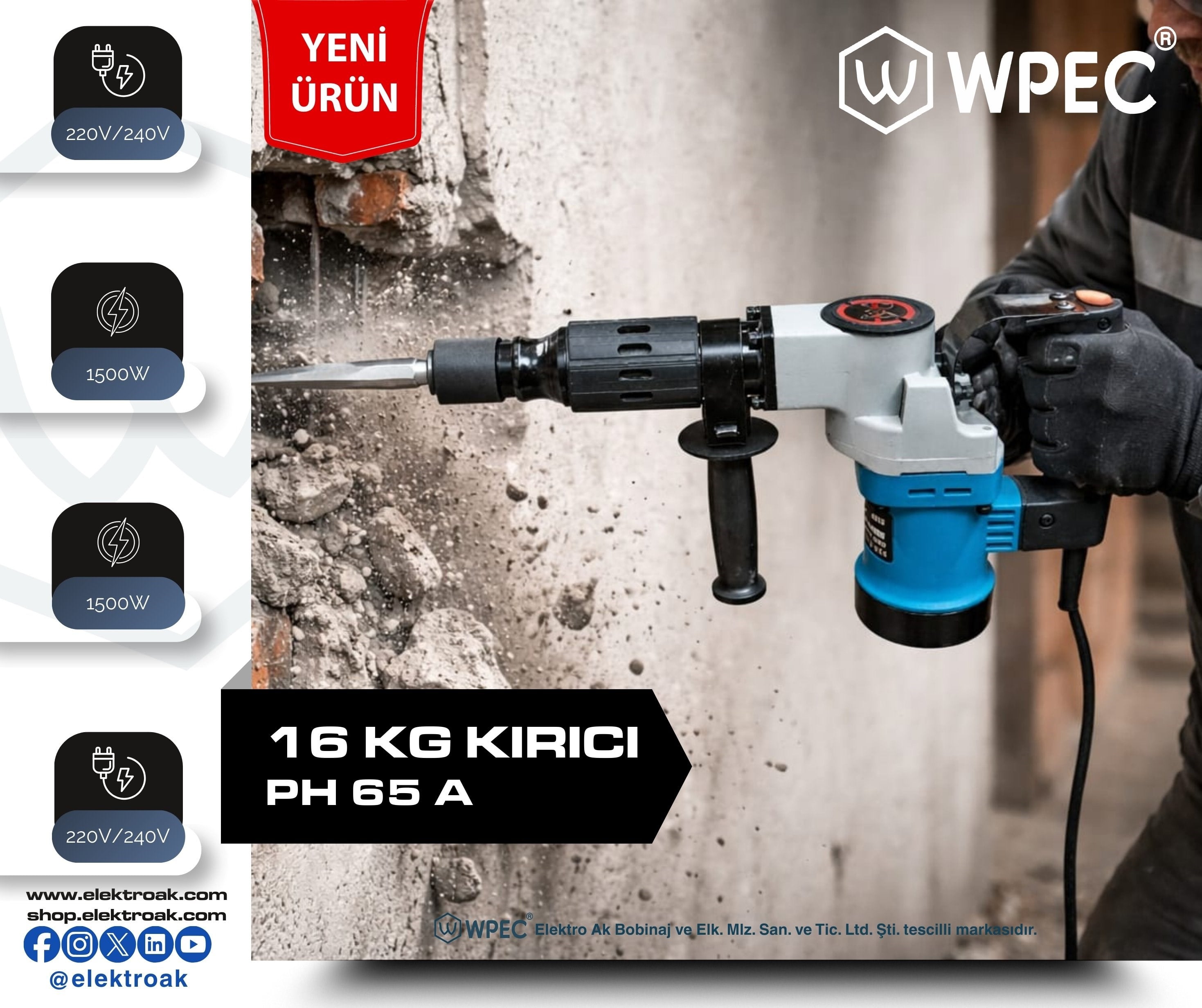 WPEC (0810) 5 KG KIRICI MAKİNA