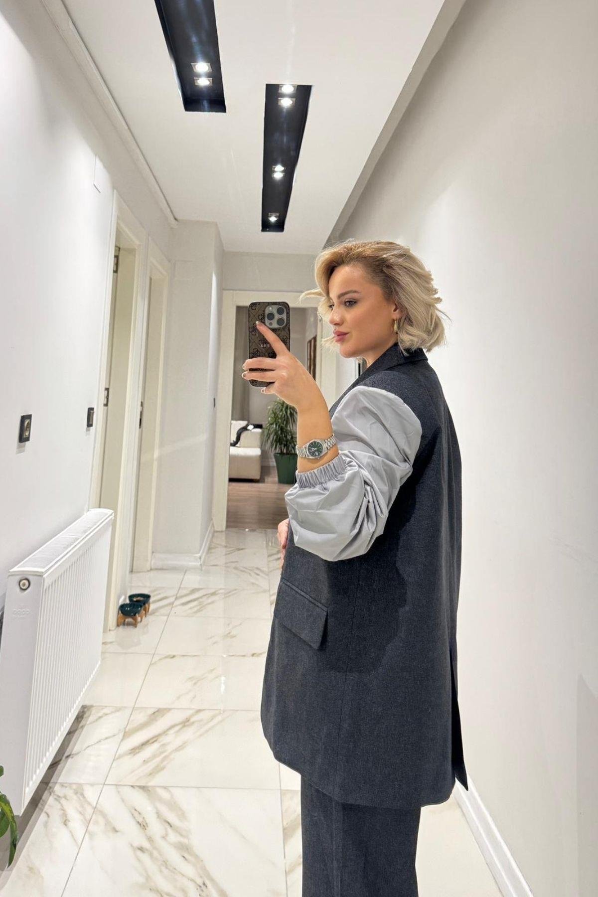 Boyfriend Blazer Kadın Takım