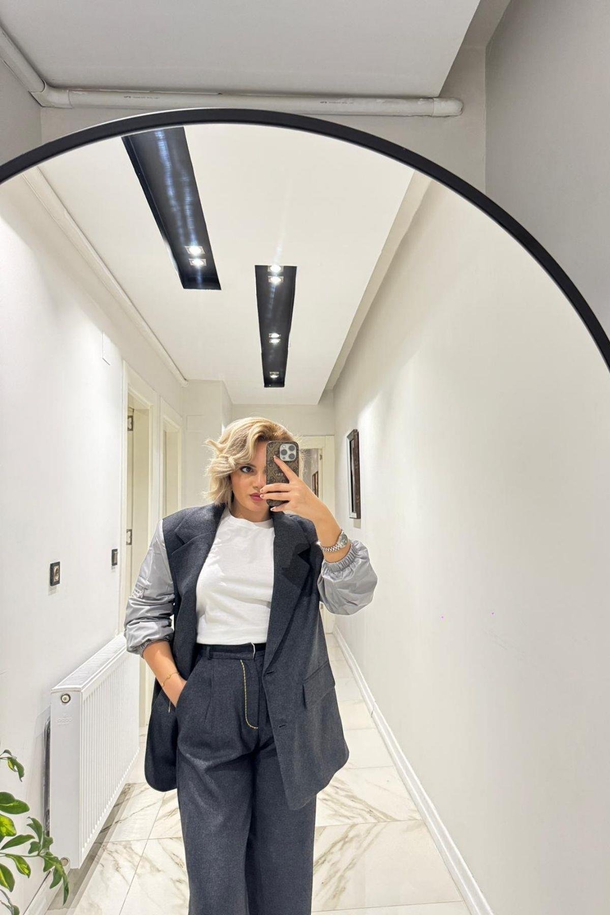 Boyfriend Blazer Kadın Takım