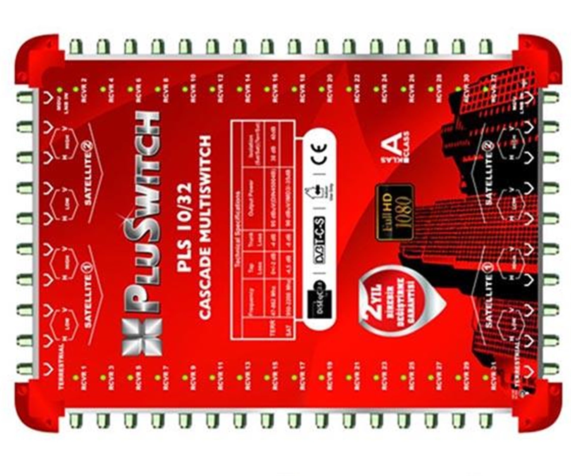 Pluswitch 10*32 Kaskatlı Uydu Santrali Pluswıtch - Mersat Sonlu Uydu Santral