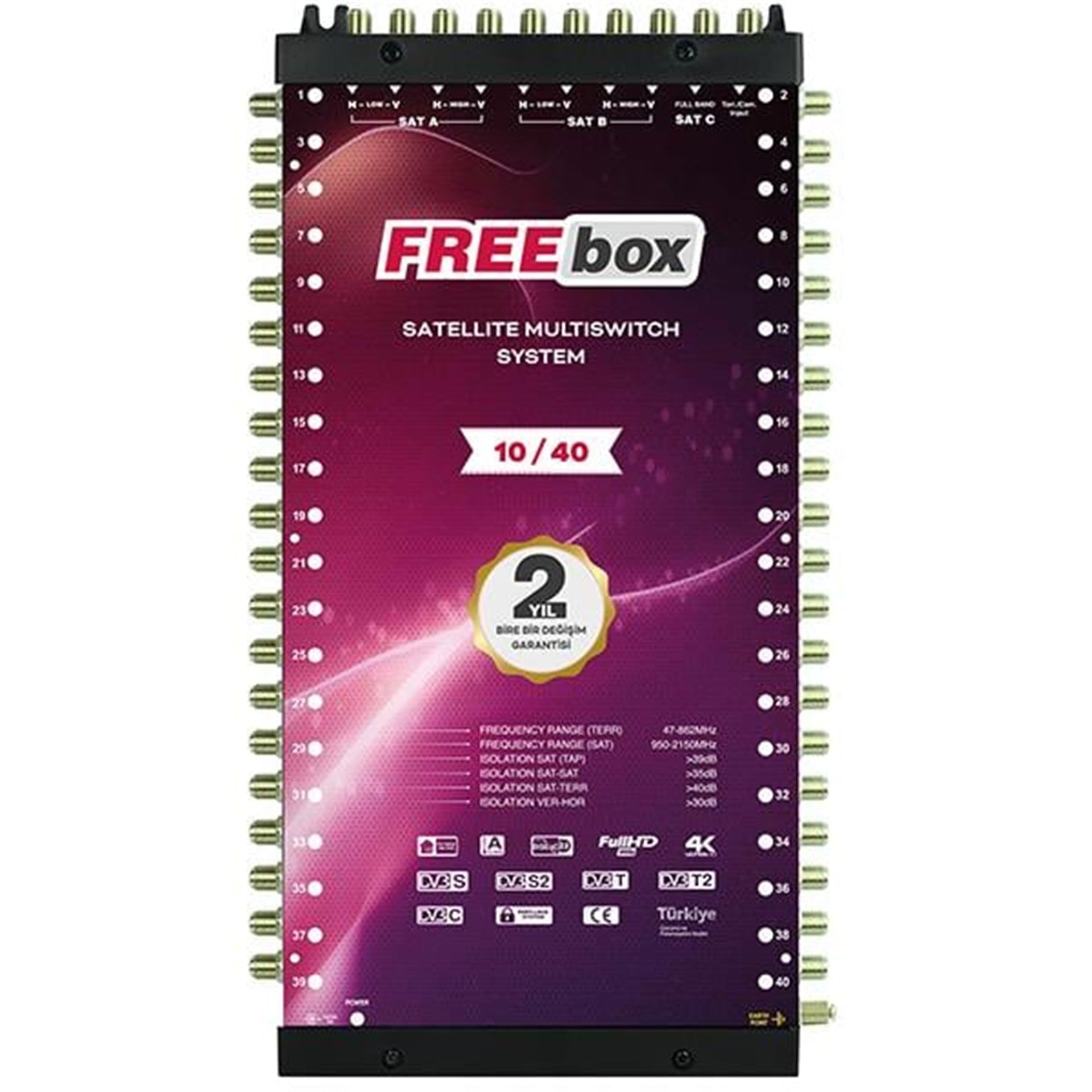 Freebox 10X40 Sonlu Santral Freebox - Freebox Sonlu Uydu Santral
