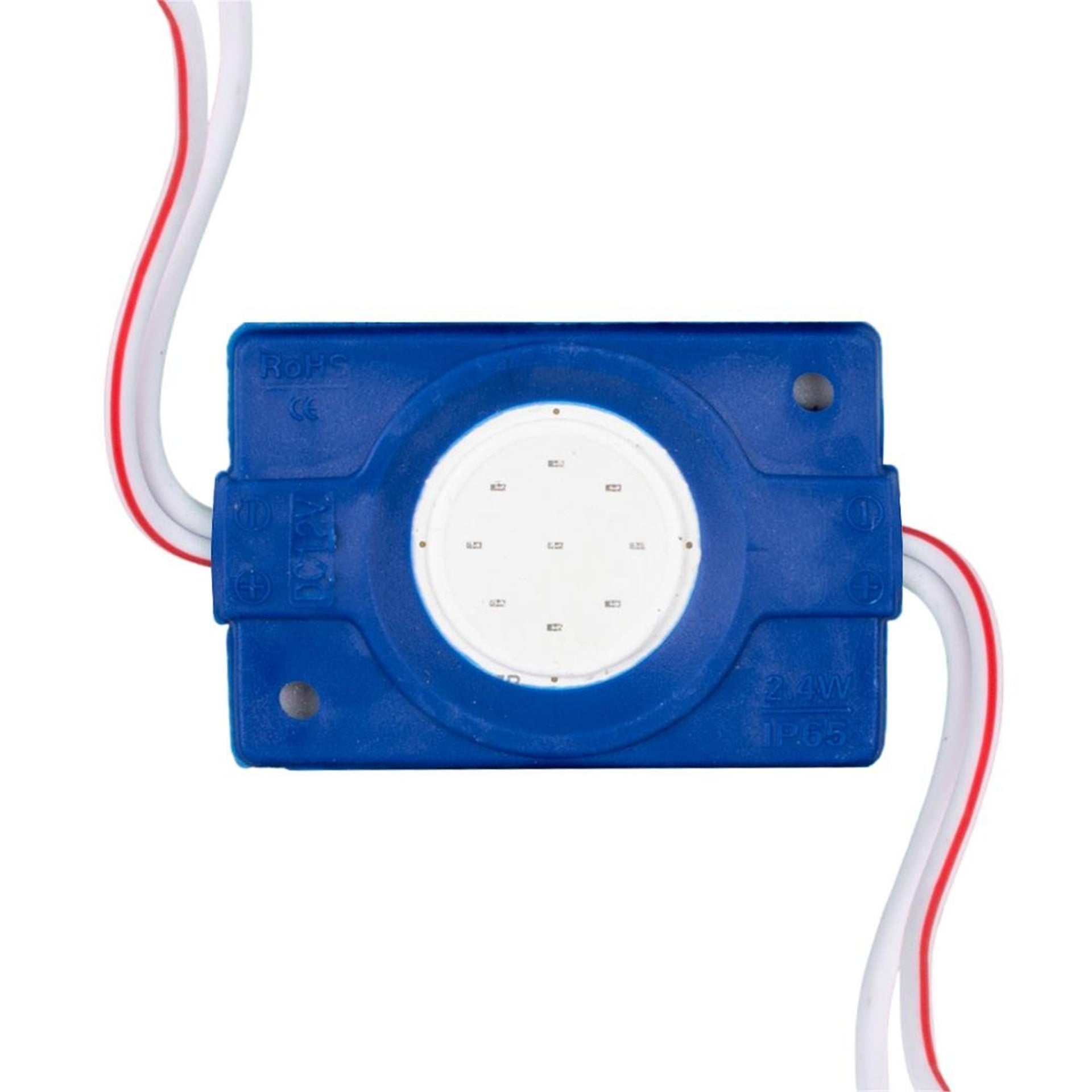 Powermaster 12 Volt 2.4 Watt Mavi COB LED Modül - 40x22 mm - Modül Led