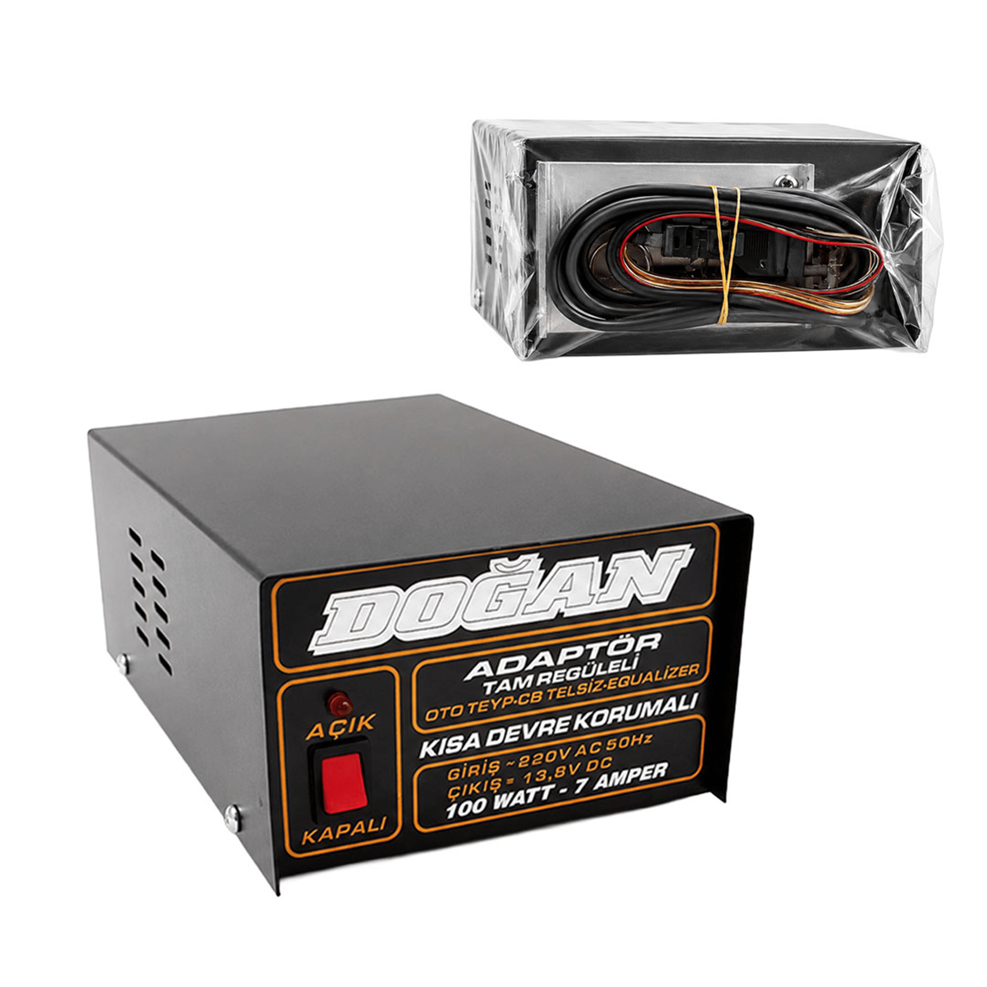 Doğan 12 Volt 7 Amper Regüleli Adaptör Doğan - Regüleli Adaptörler
