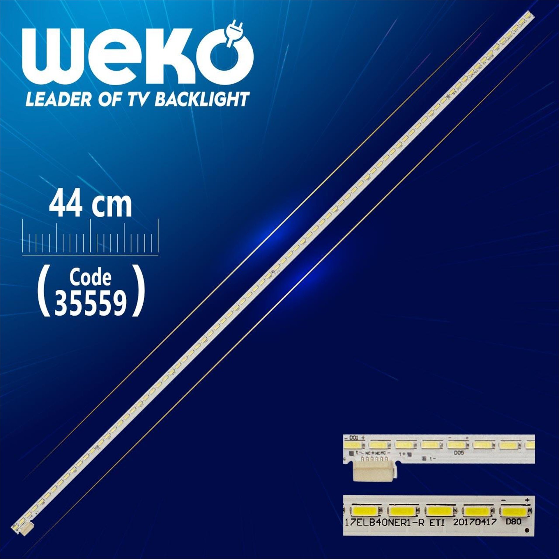Weko 17 ELB-40NER1-R ETI E471763 - 60.5 Cm - WK-1077 Led Tv Bar - Tv Led Bar