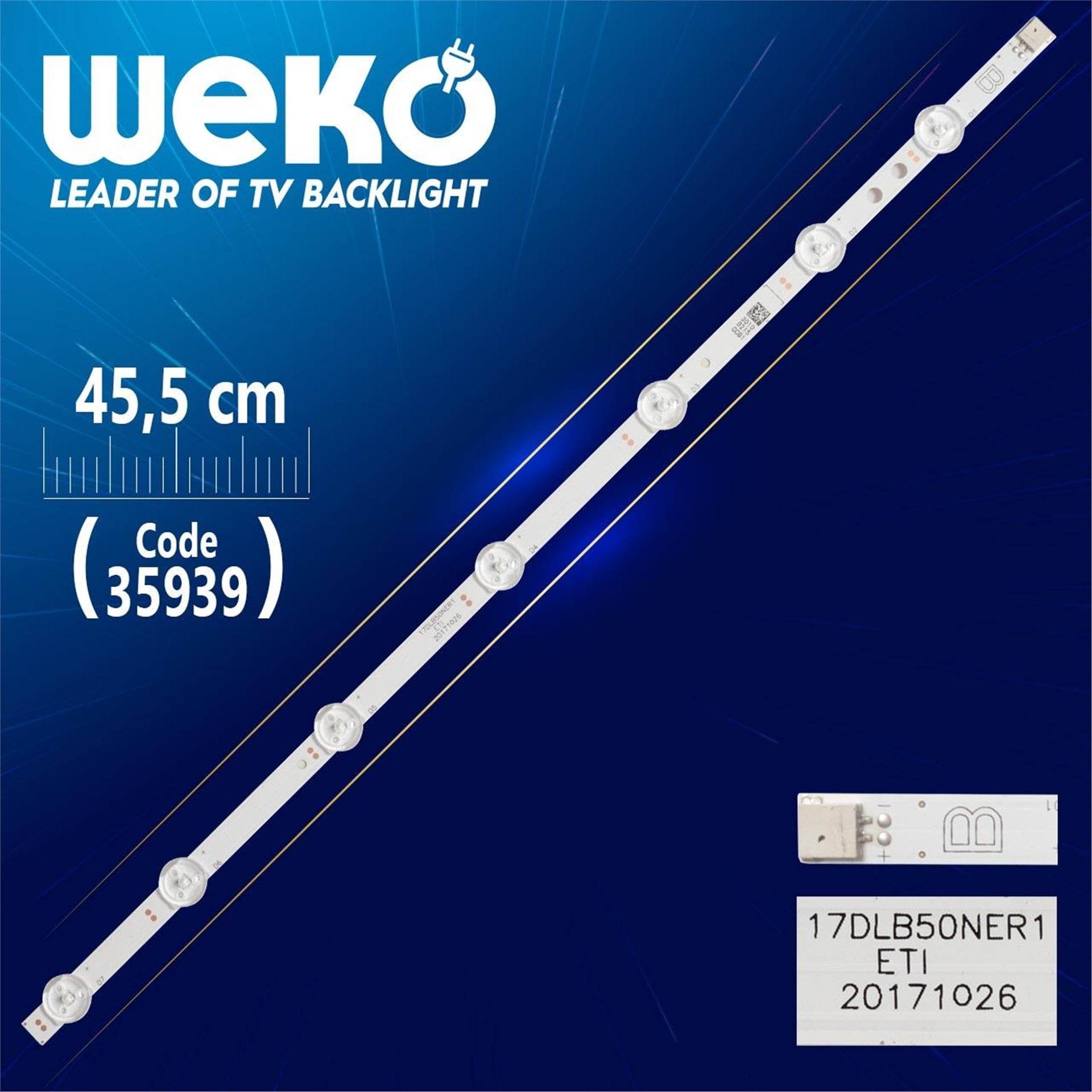 Weko 17DLB50NER1 B 7 Ledli 45.5 Cm Tv Led Bar - Tv Led Bar