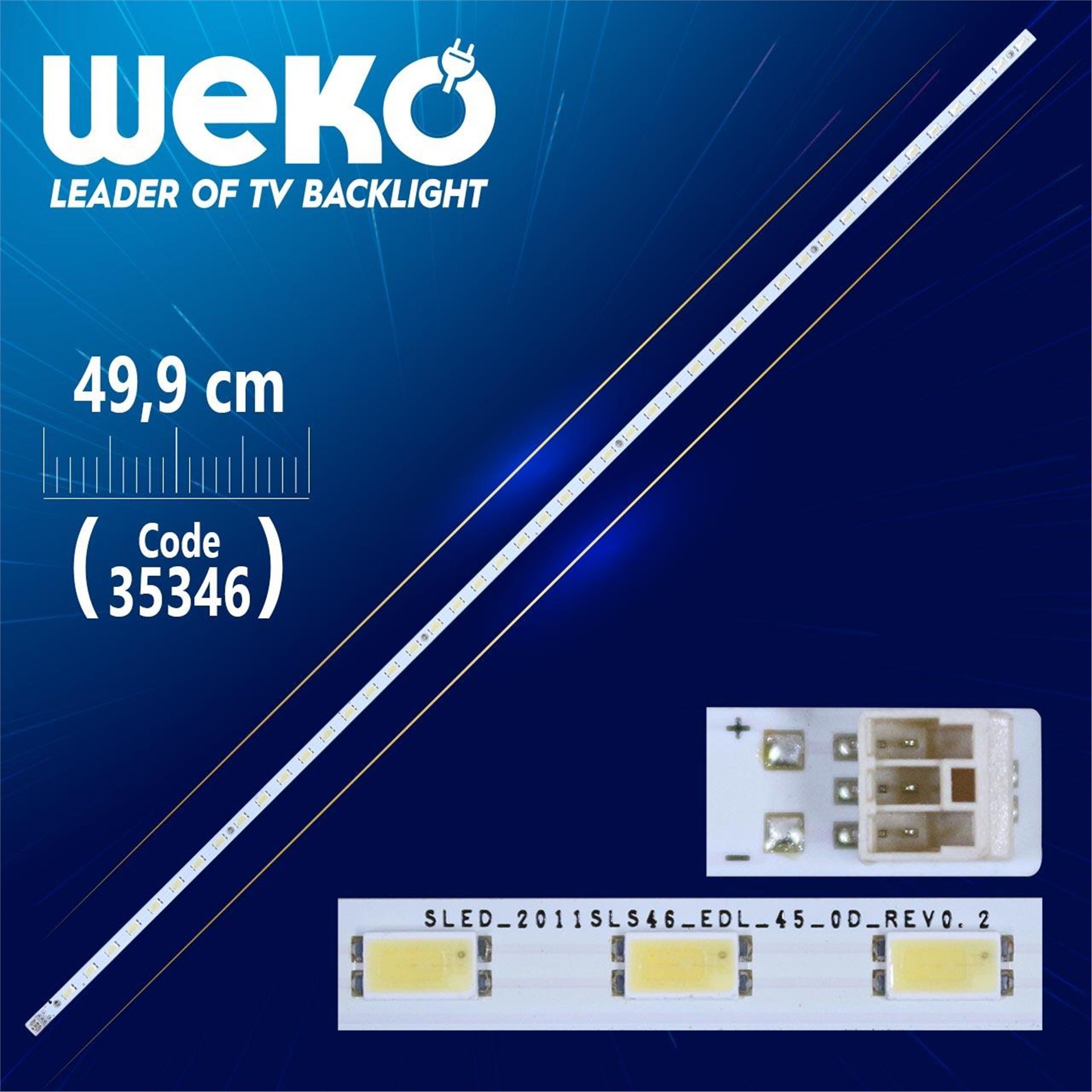 Weko 2011Svs40_6.5K_V2_4Ch_Pv_Left72 - 49.9 Cm 72 Ledli - Tv Led Bar