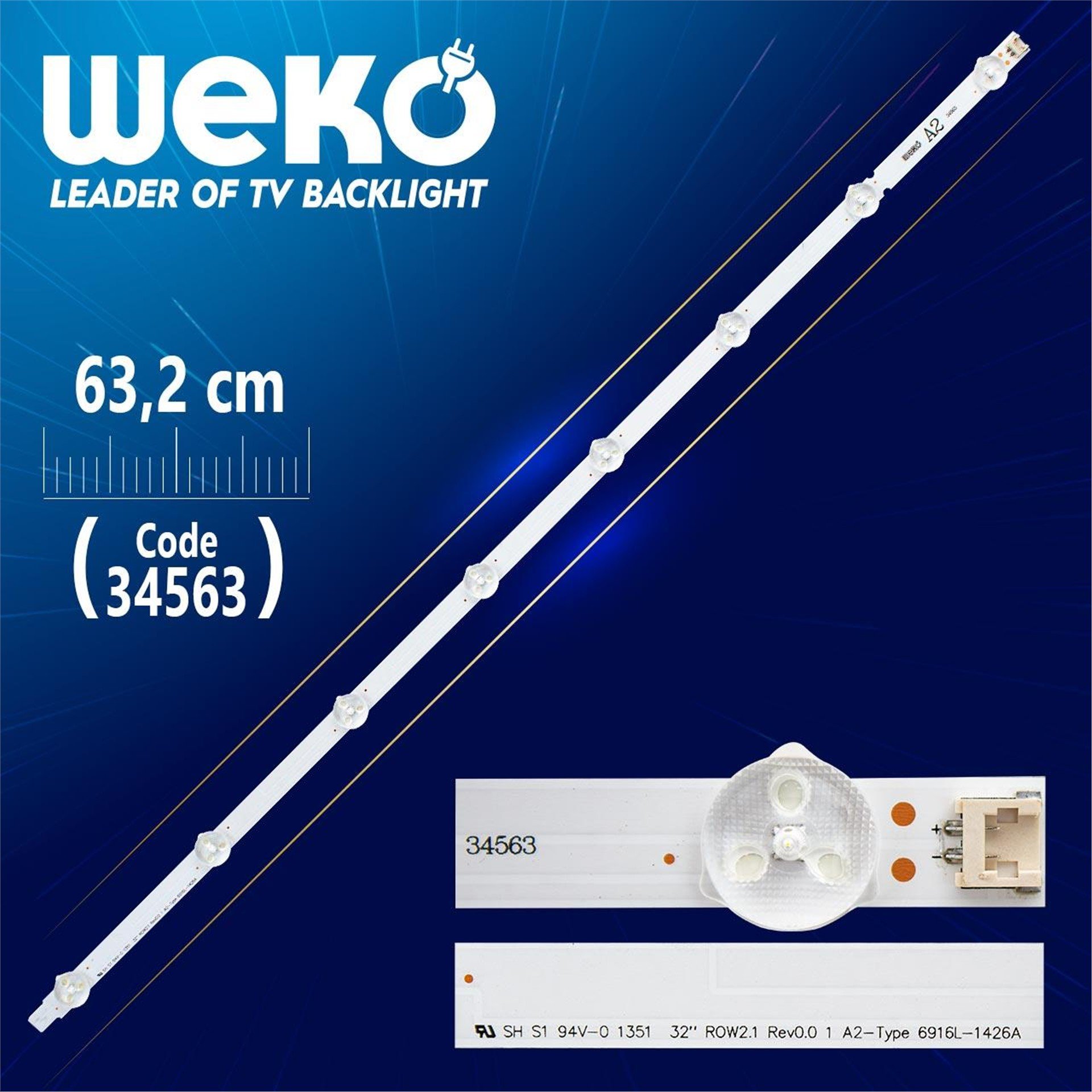 Weko 32'' ROW2.1 REV 0.9 1 A2-TYPE 6916L-1106A - WK-08 Led Tv Bar - Tv Led Bar