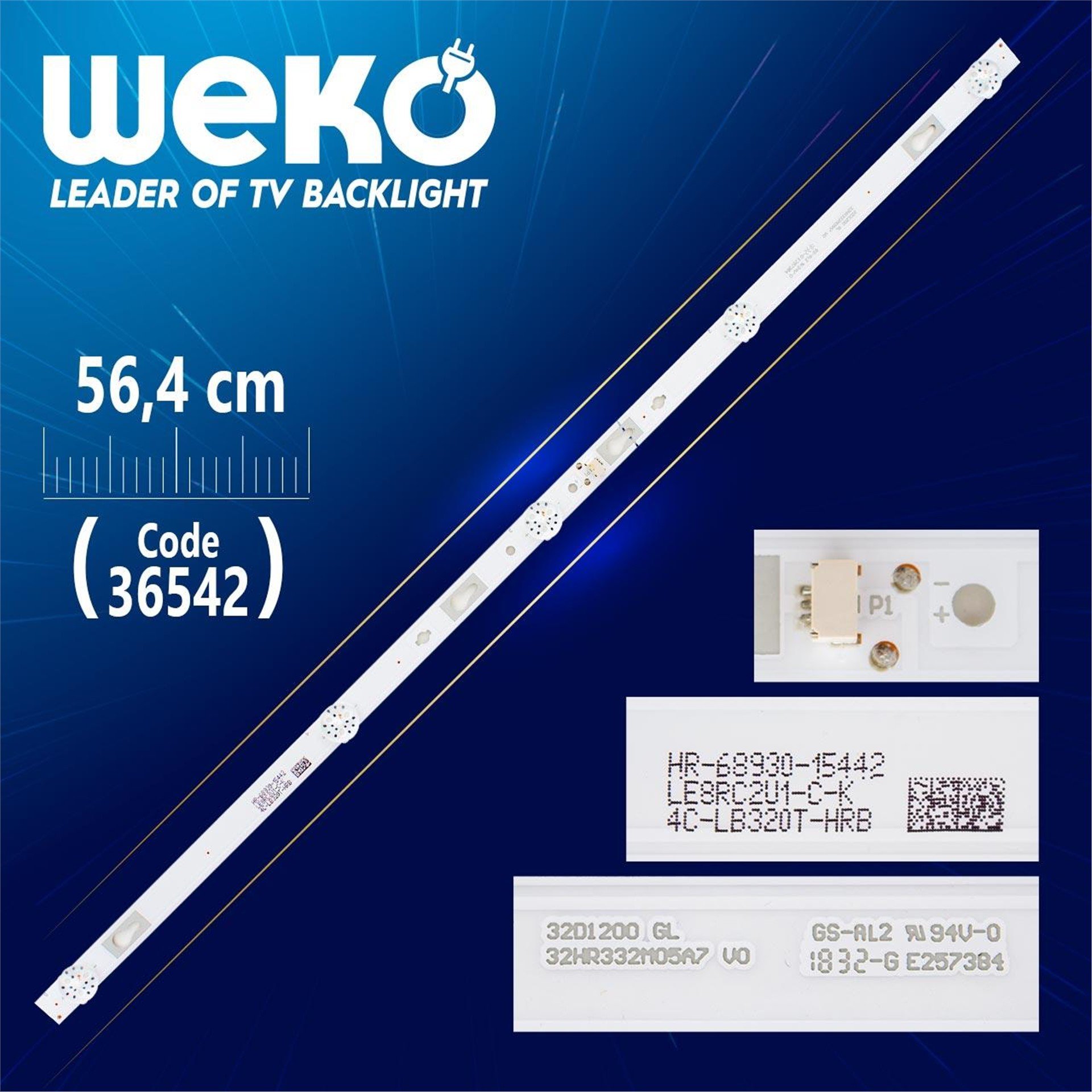 Weko 32Hr332m05a7 V0  32D1200 GL - 5 LEDLİ (56.4 CM) Tv Led Bar - Tv Led Bar