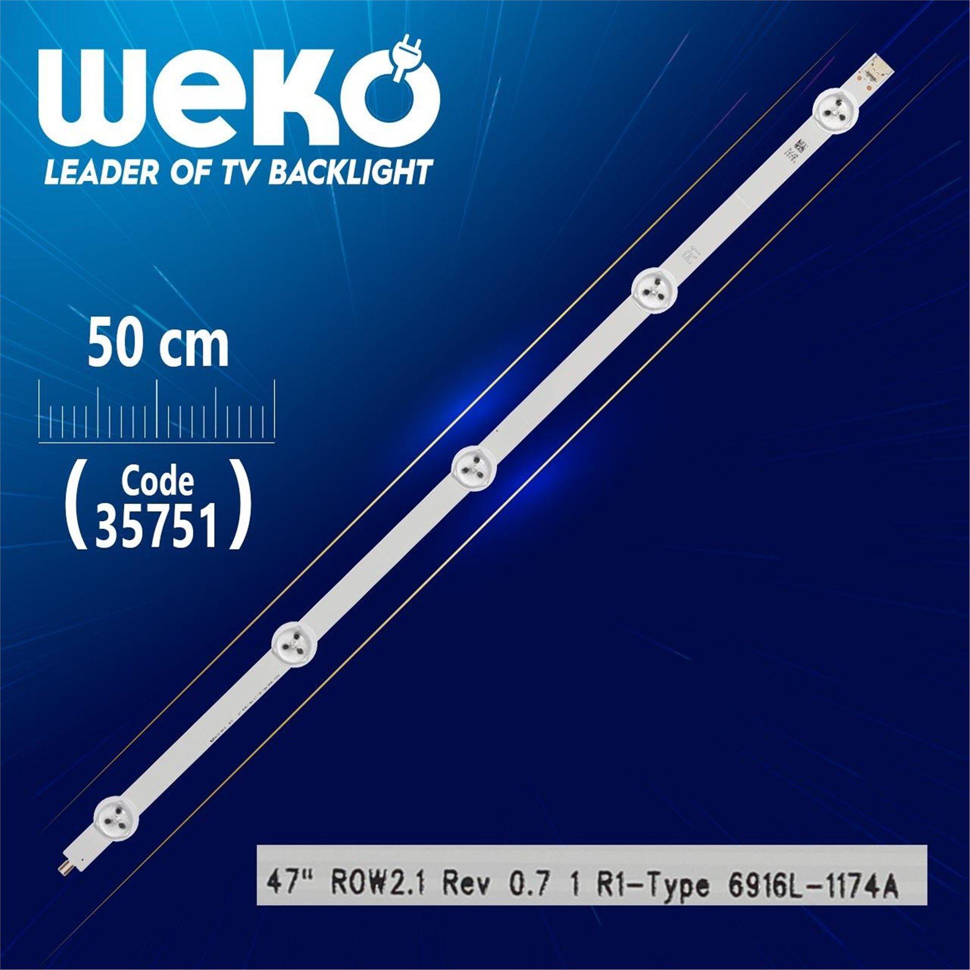Weko 47'' ROW2.1 REV 0.7 1 R1 - TYPE 6916L - 1174A - 6916L - 1359A - 50 Cm 5 Ledli - (WK-1220) Tv Led Bar - Tv Led Bar
