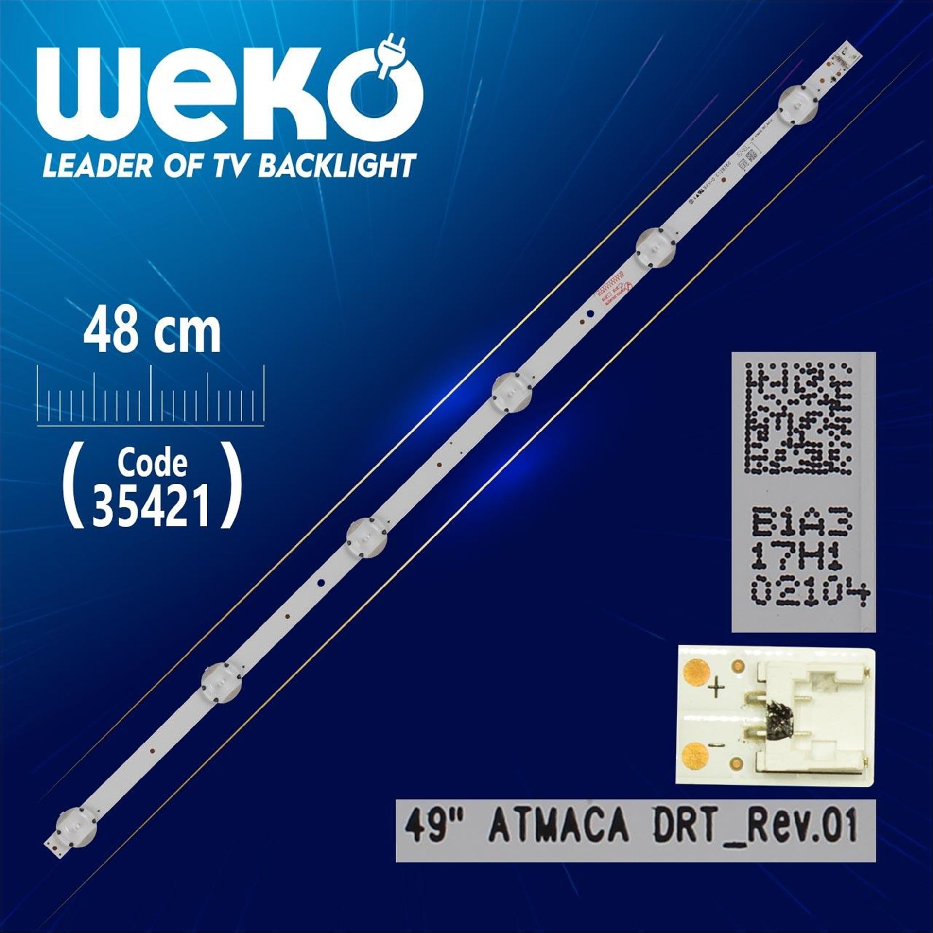 Weko 49'' ATMACA DRT_REV.01 - 48 Cm 6 Ledli - (WK-1000) Tv Led Bar - Tv Led Bar