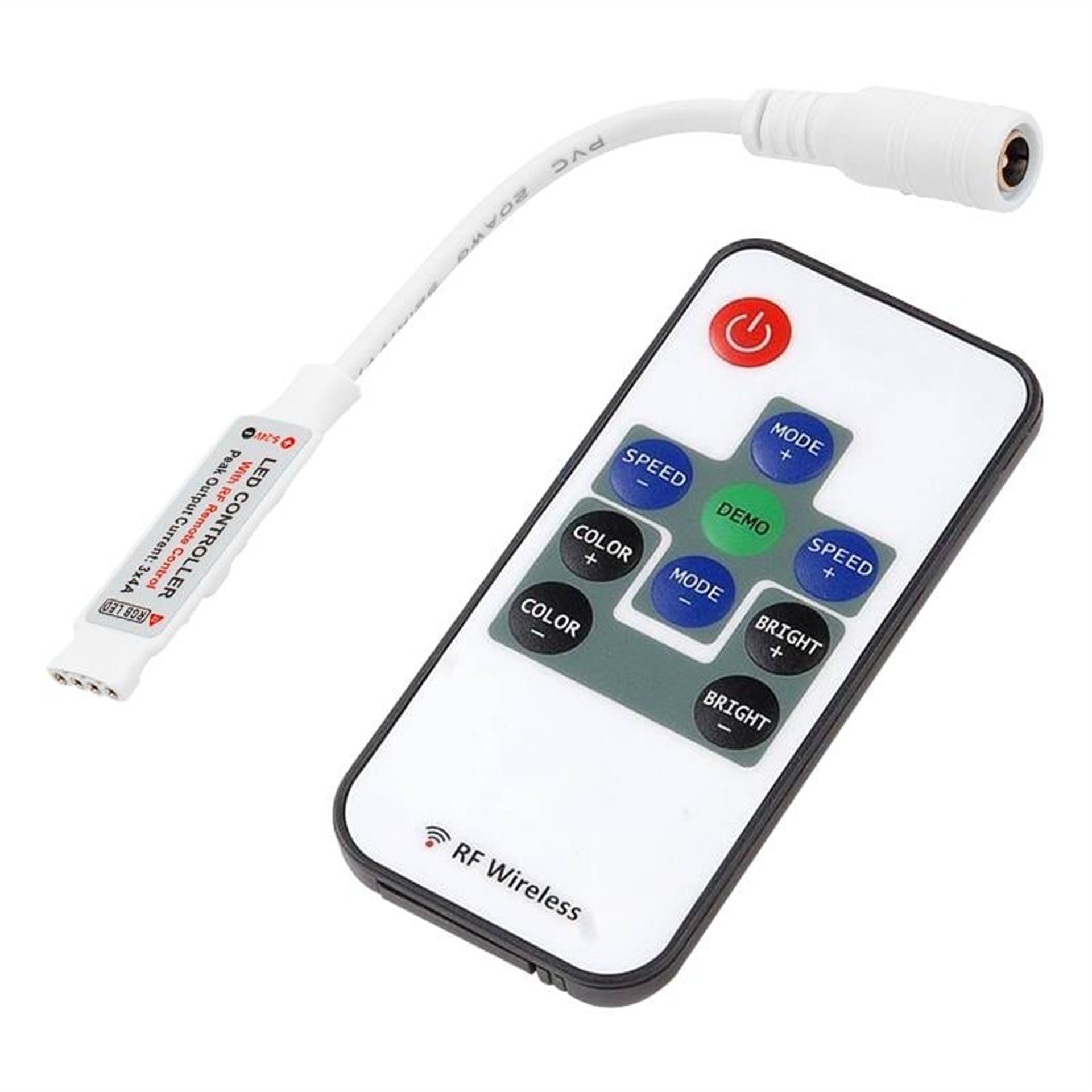 Powermaster 5 Volt - 24 Volt Mini Kumandalı Rgb Kontrol Devresi - RGB Kontrol Devreleri