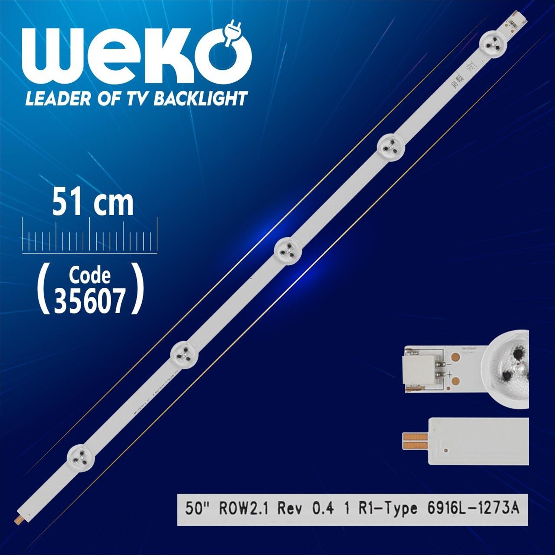 Weko 50'' ROW2.1 REV 0.4 1 R1-TYPE 6916L-1273A - 51 Cm 5 Ledli - WK-507 Led Tv Bar - Tv Led Bar