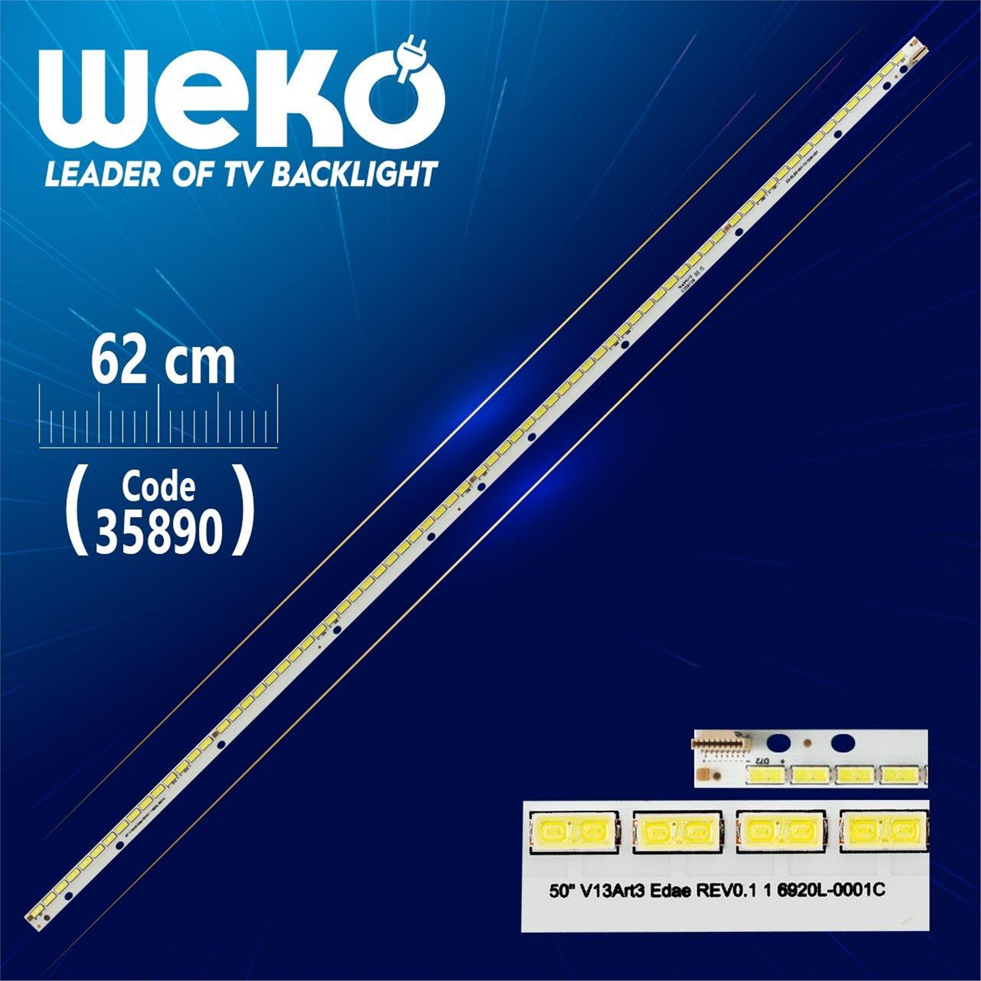 Weko 50'' V13 ART3 EDGE REV0.1 1 6920L-0001C 6916L-1291A - 72 Ledli 62 Cm - WK-1352 Led Tv Bar - Tv Led Bar