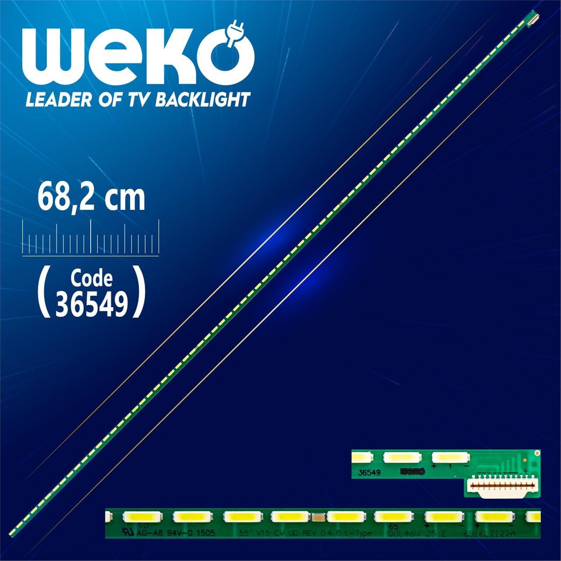 Weko 55 V15 Cv Ud Rev 0.4 6 L-Type 72 Ledli 68.2 Cm - LG Led Bar