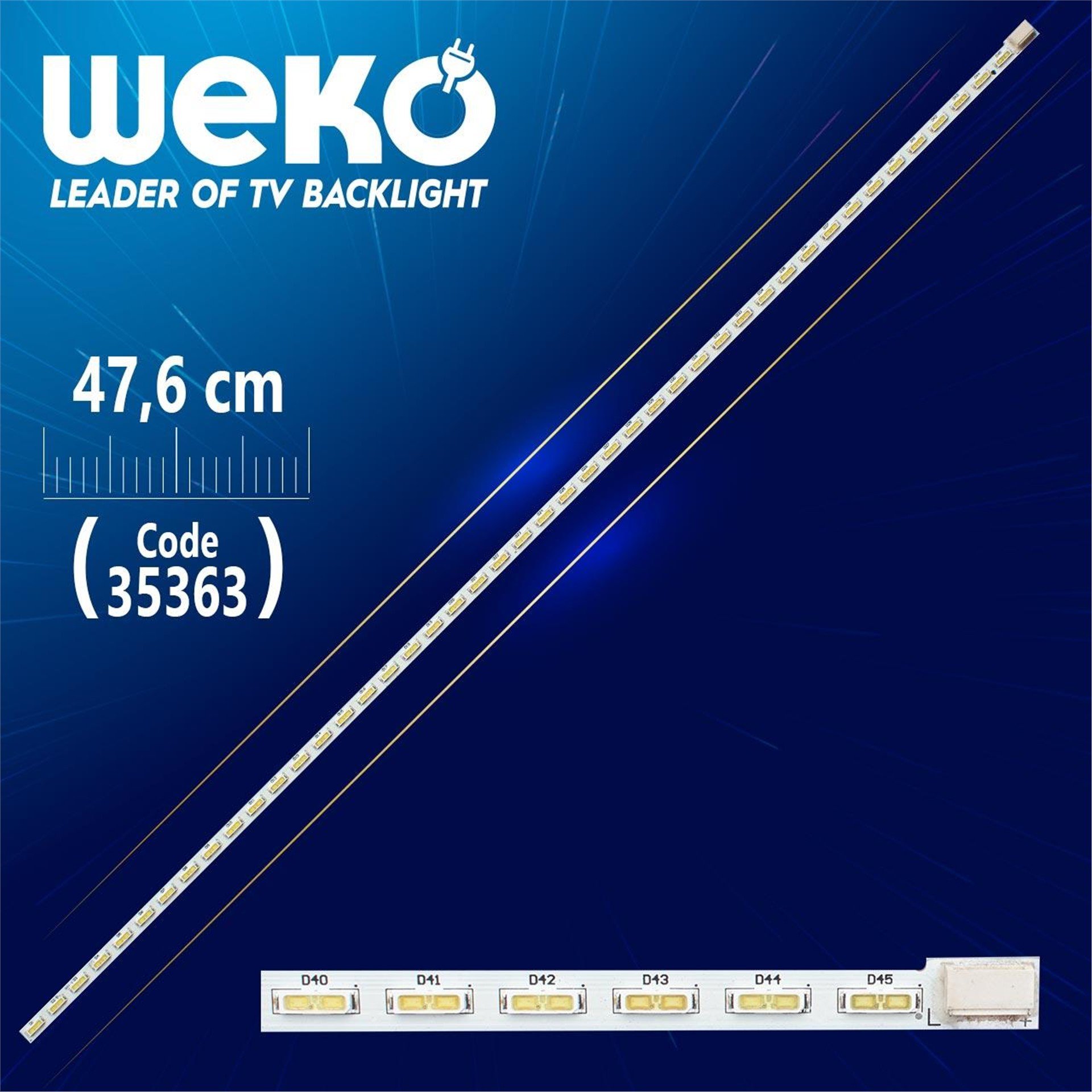 Weko 5ZBC45U2B - L-TYPE - 47.6 Cm 45 Ledli - (WK-970) Tv Led Bar - Tv Led Bar