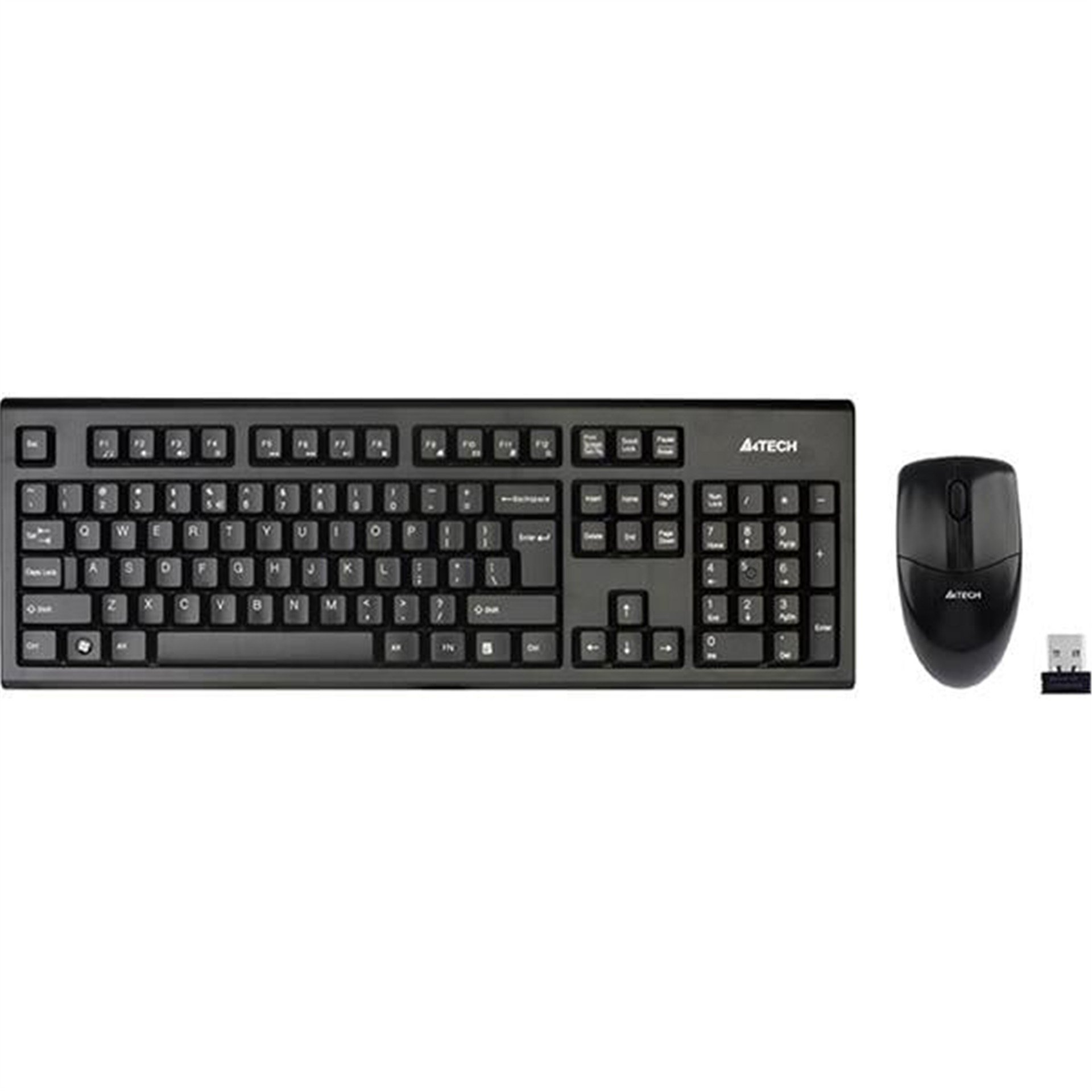 A4 Tech A4 Tech 4100 Kablosuz 2.4 GHz Multimedya Q Klavye-Mouse Set - Klavye