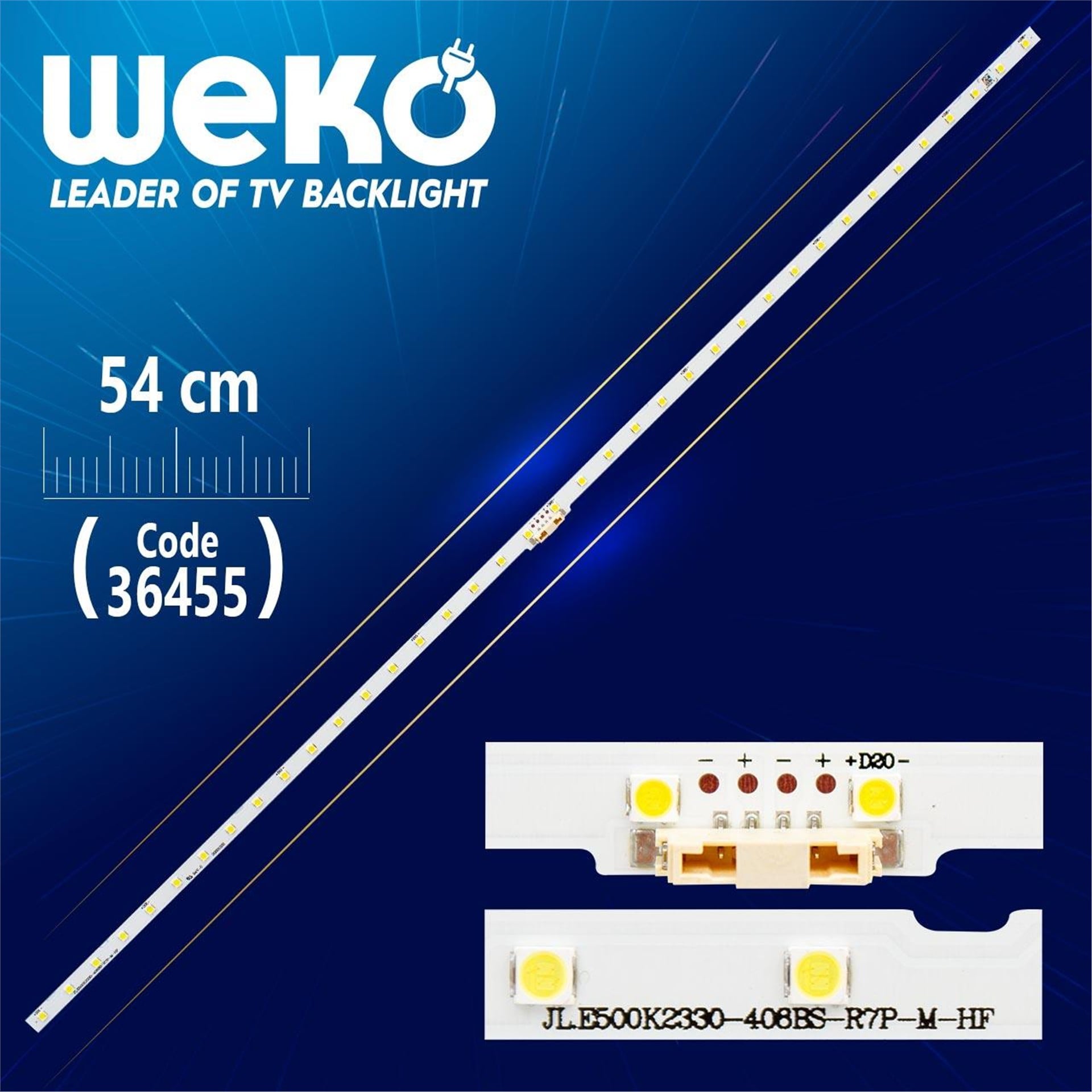 Weko AOT_50_NU7100F_2X38_3030C JL.E500K2330-408AS-R7P-M-HF - 38 LEDLİ (54 CM) - Tv Led Bar - Tv Led Bar