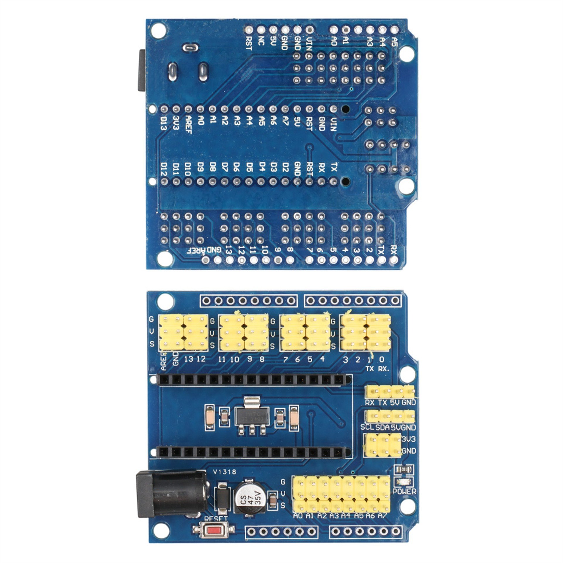 Weko Arduino Uno Sensor Shield V4.0 (Mavi) Genişletme Kartı - Elektronik Modüller