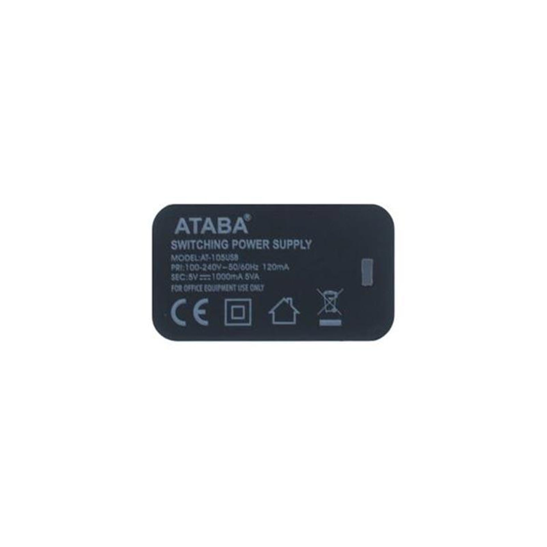 Ataba Ataba USB 220V Giriş 1000mAH Çıkış Şarj Adaptörü AT-105 - Pil Şarj Cihazları