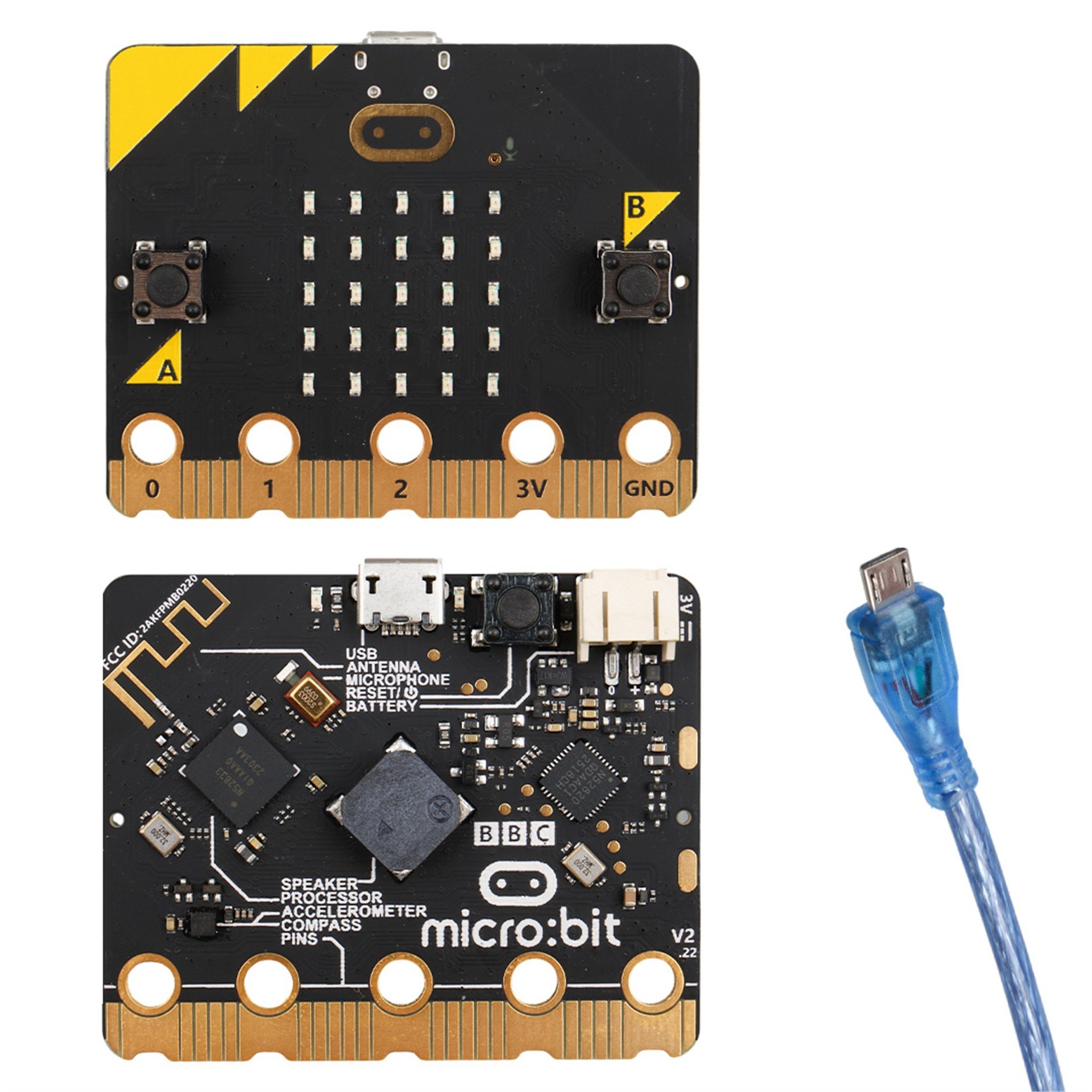 Weko BBC Micro:Bit V2.22 Eğitim Ve Prototipleme Kartı - Elektronik Modüller