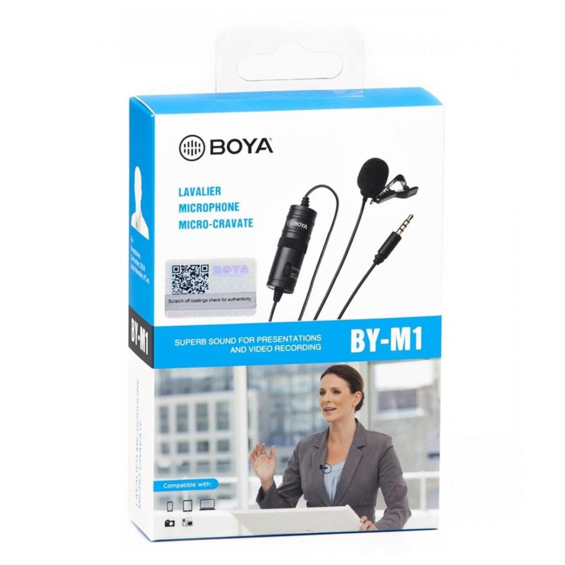 Boya Boya BY-M1 Profesyonel 6 Metre Kablolu Youtuber Yaka Mikrofonu - Yaka Mikrofonları