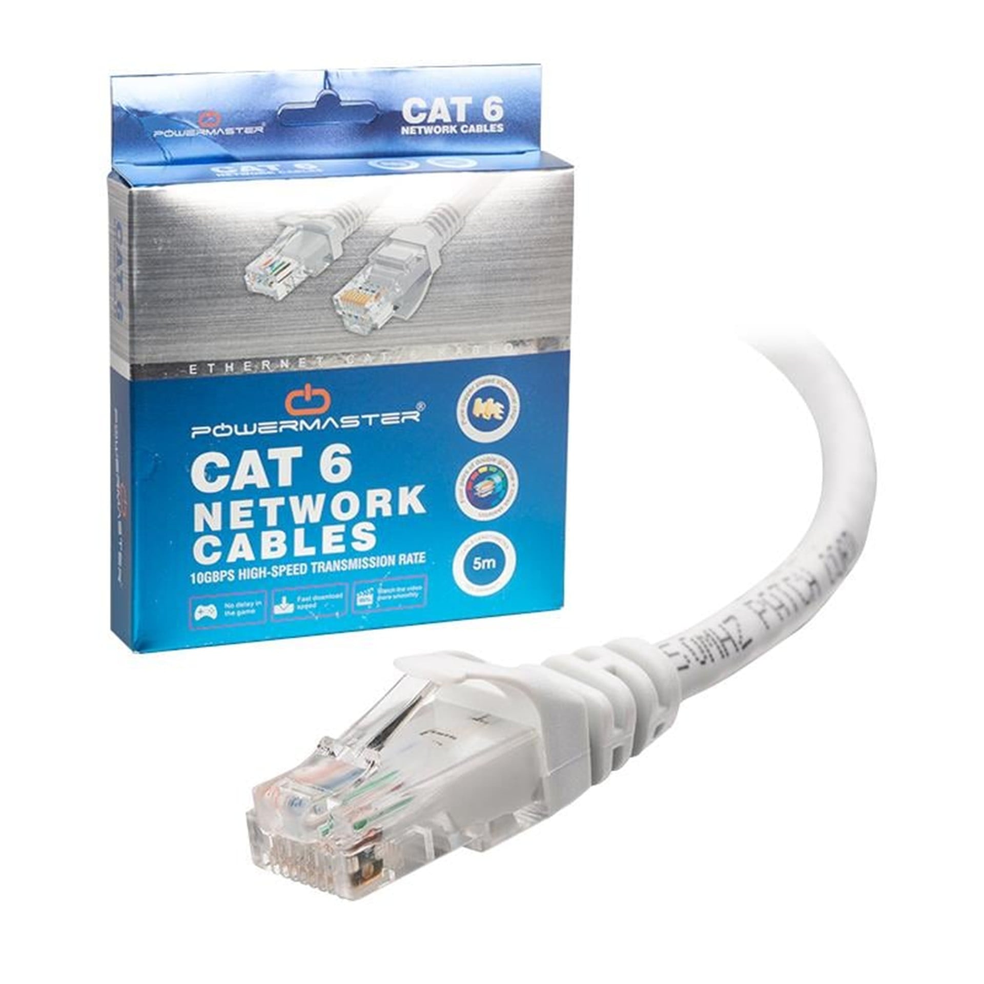 Powermaster Cat6 5 Metre Patch Network Ethernet Kablo Powermaster - Network Kabloları