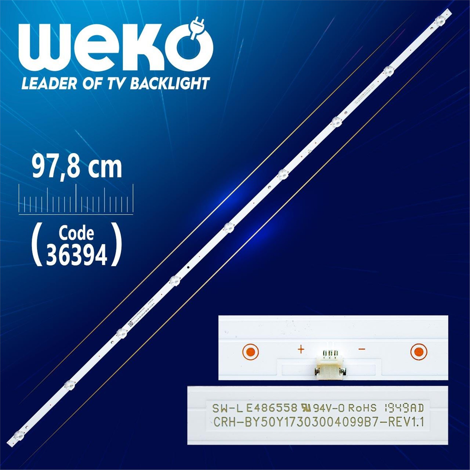 Weko CRH-BY50Y17303004099BY-REV1.1 9 Ledli  97.8 Cm Tv Led Bar - Tv Led Bar