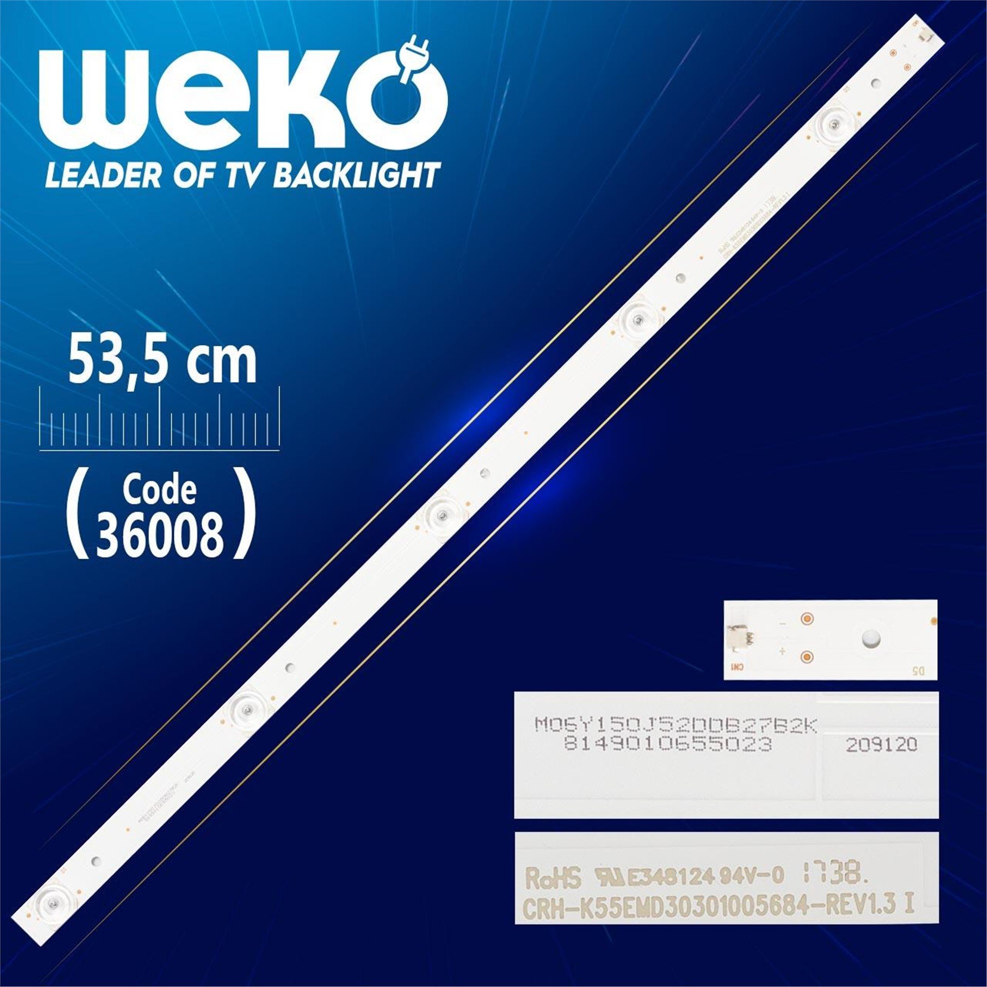 Weko CRH-K55EMD30301005684-REV1.3 I 53.5 Cm Tv Led Bar - Tv Led Bar