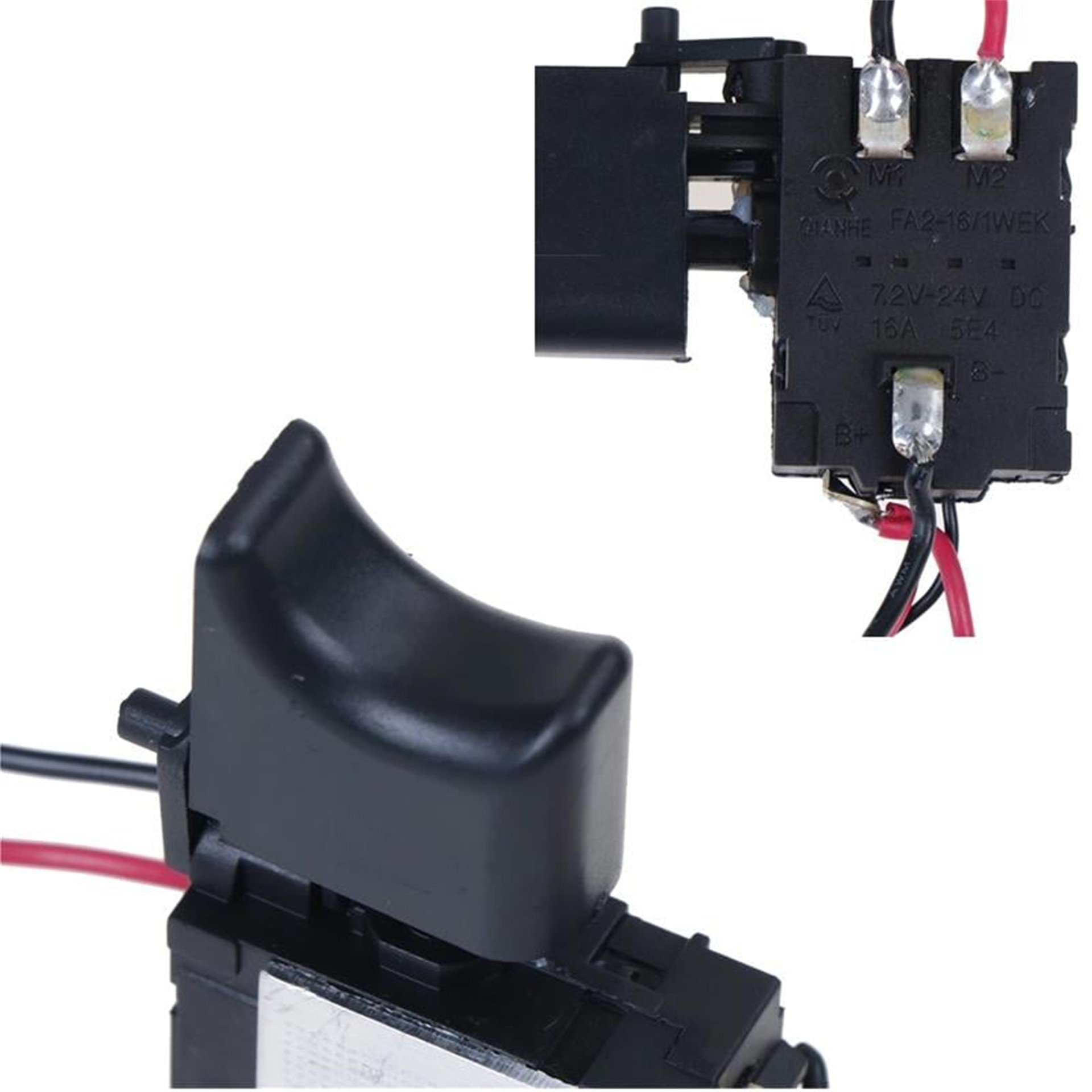 Oem Dc 7.2-24V Plastik Kasa Akülü Matkap Hız Kontrol Tetik Anahtarı - Fiş - Jack - Şase