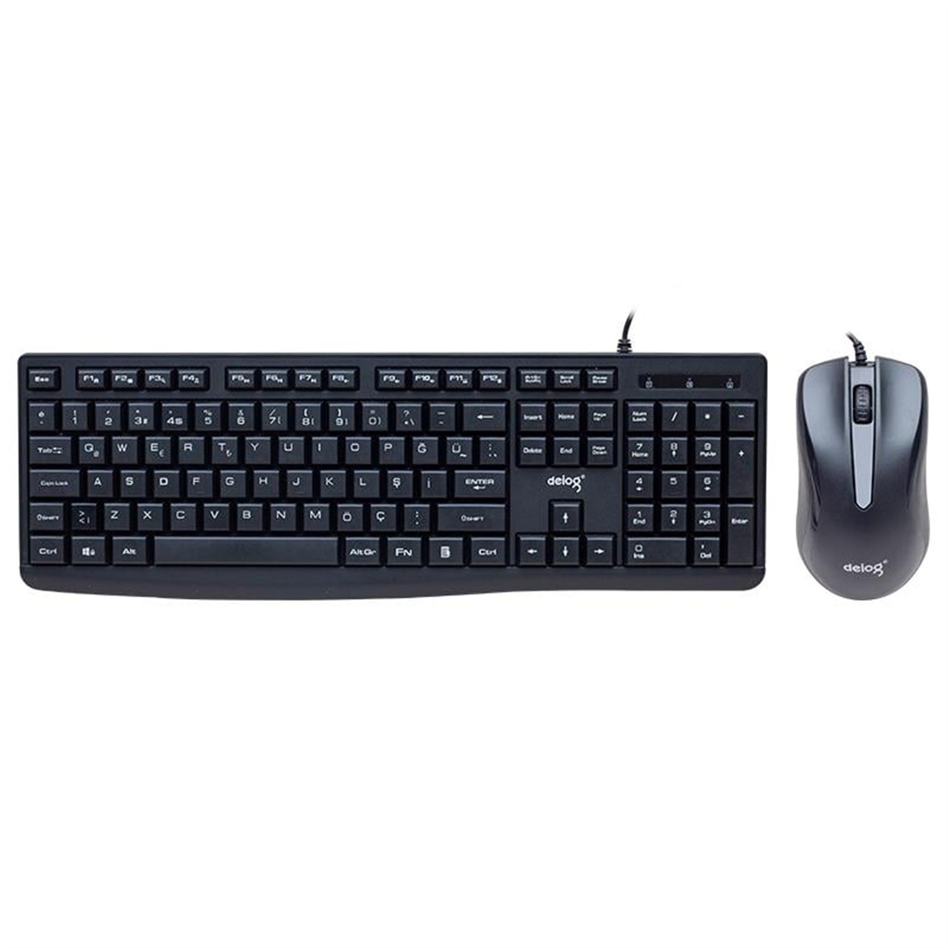 Deiog Deiog DY-813S Usb Kablolu Q Klavye-Mouse Set - Klavye & Mouse Set